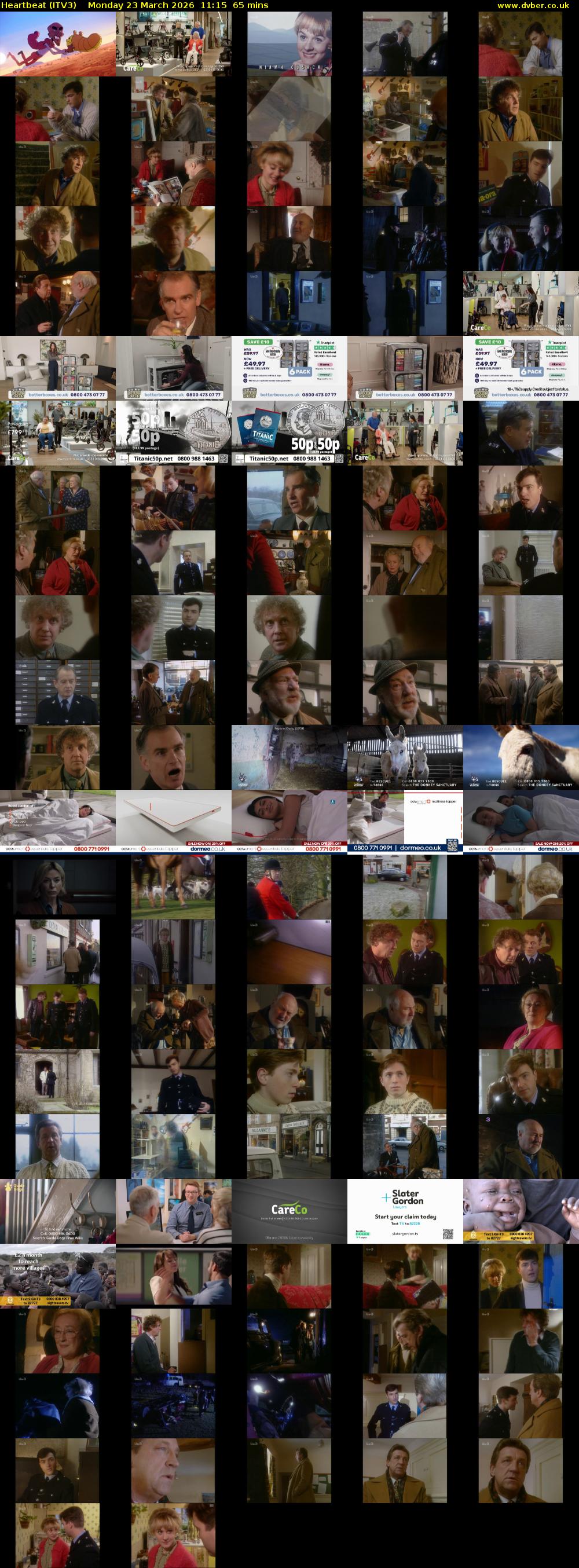 Heartbeat (ITV3) Monday 23 March 2026 11:15 - 12:20
