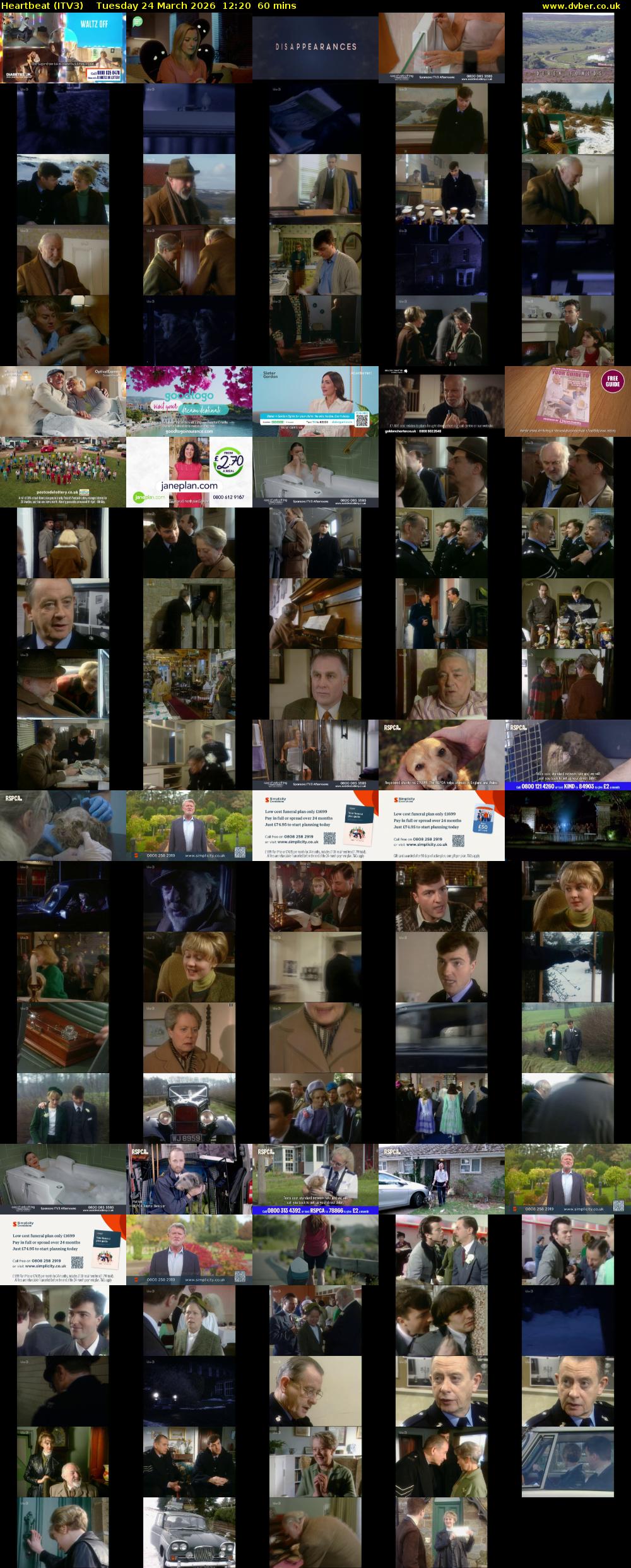 Heartbeat (ITV3) Tuesday 24 March 2026 12:20 - 13:20