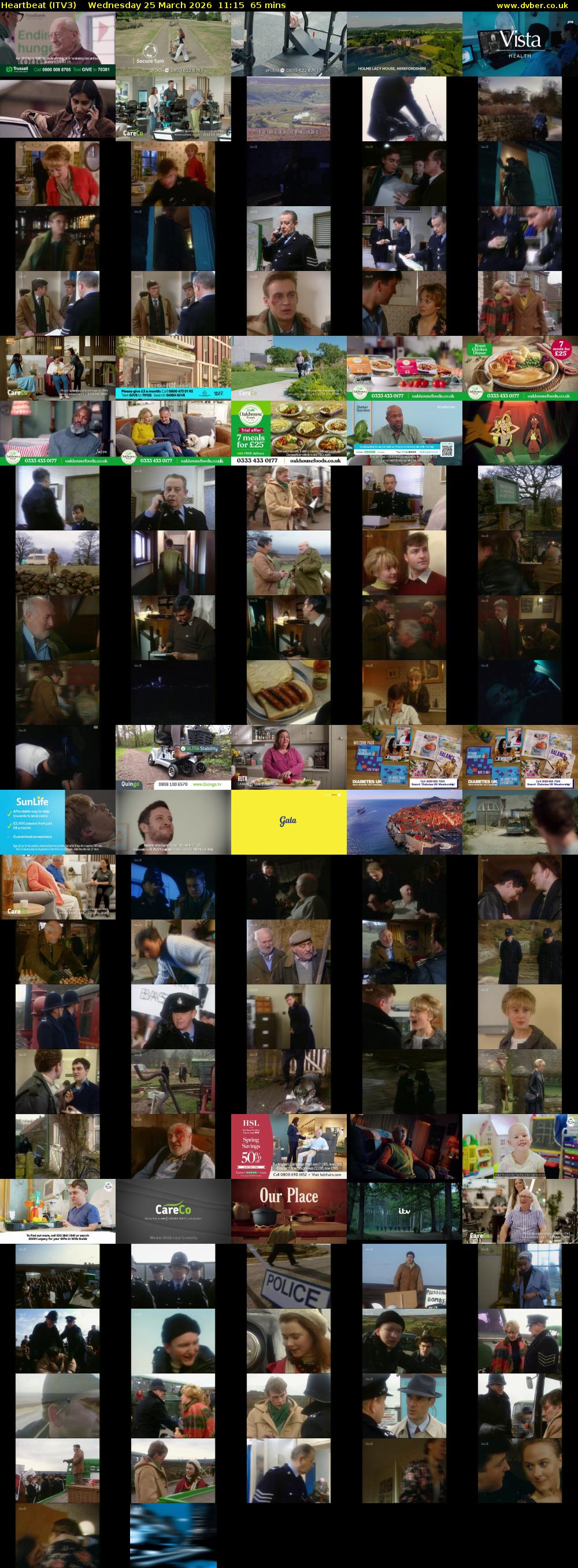 Heartbeat (ITV3) Wednesday 25 March 2026 11:15 - 12:20