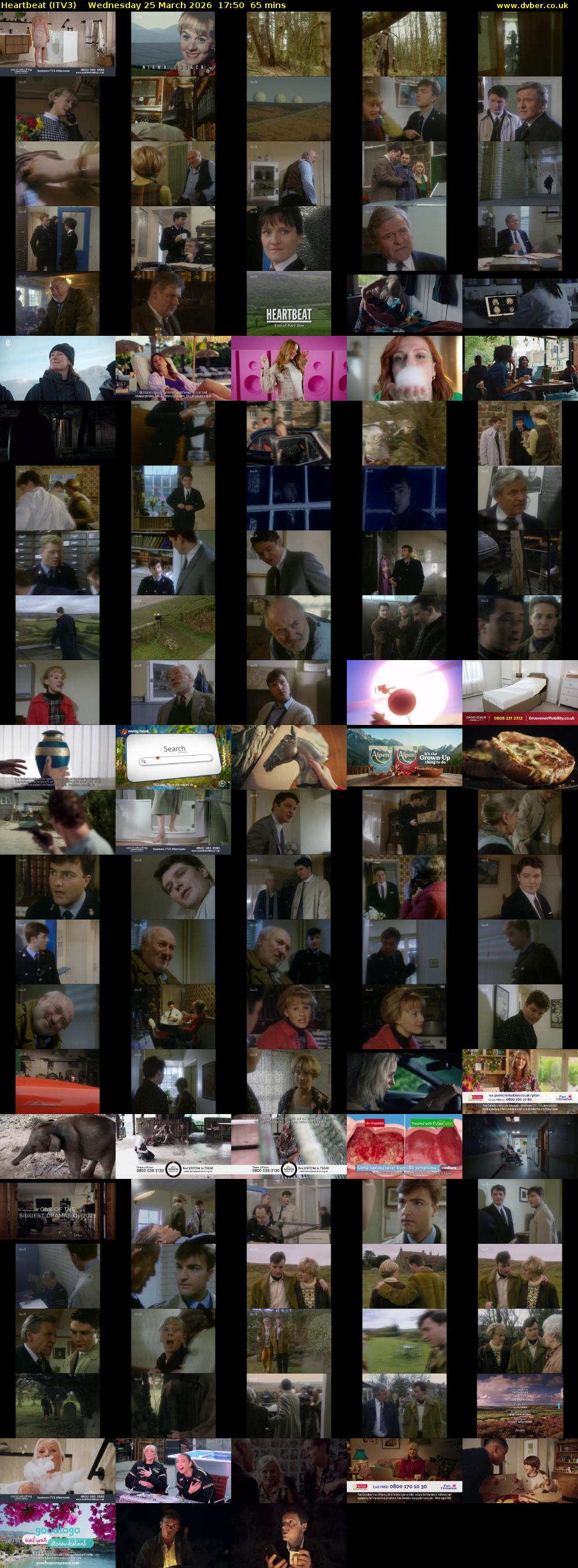 Heartbeat (ITV3) Wednesday 25 March 2026 17:50 - 18:55