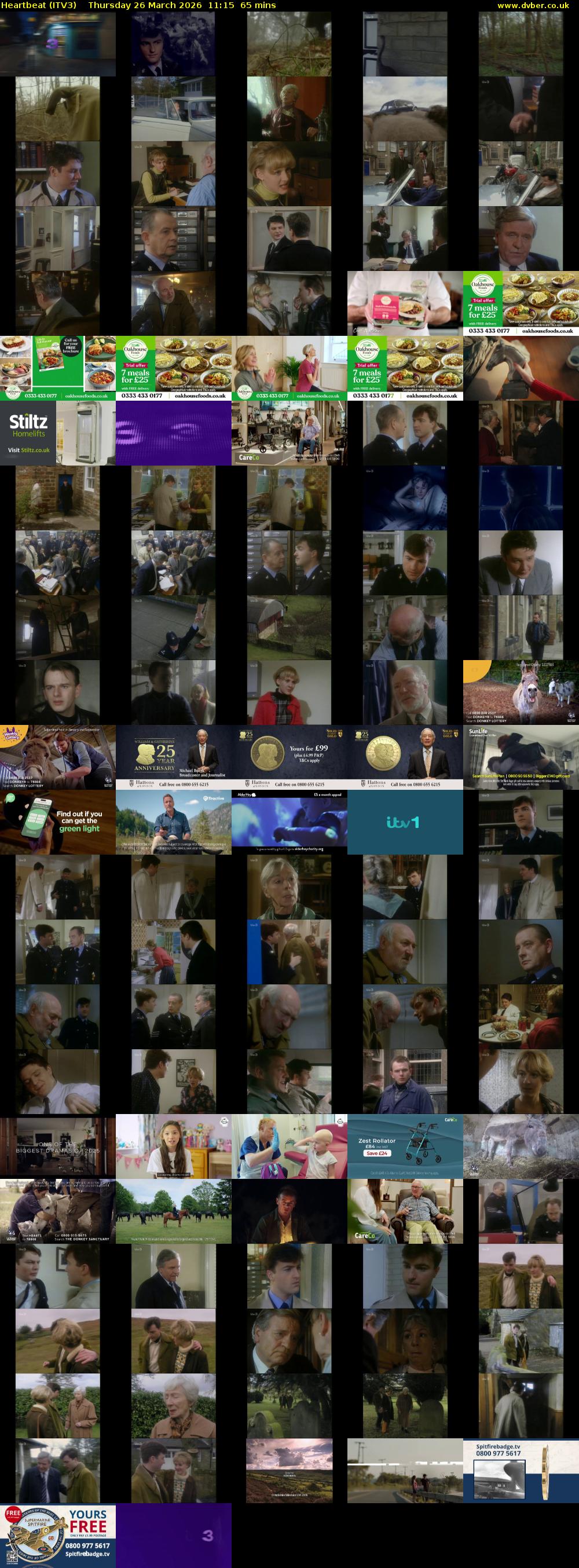 Heartbeat (ITV3) Thursday 26 March 2026 11:15 - 12:20