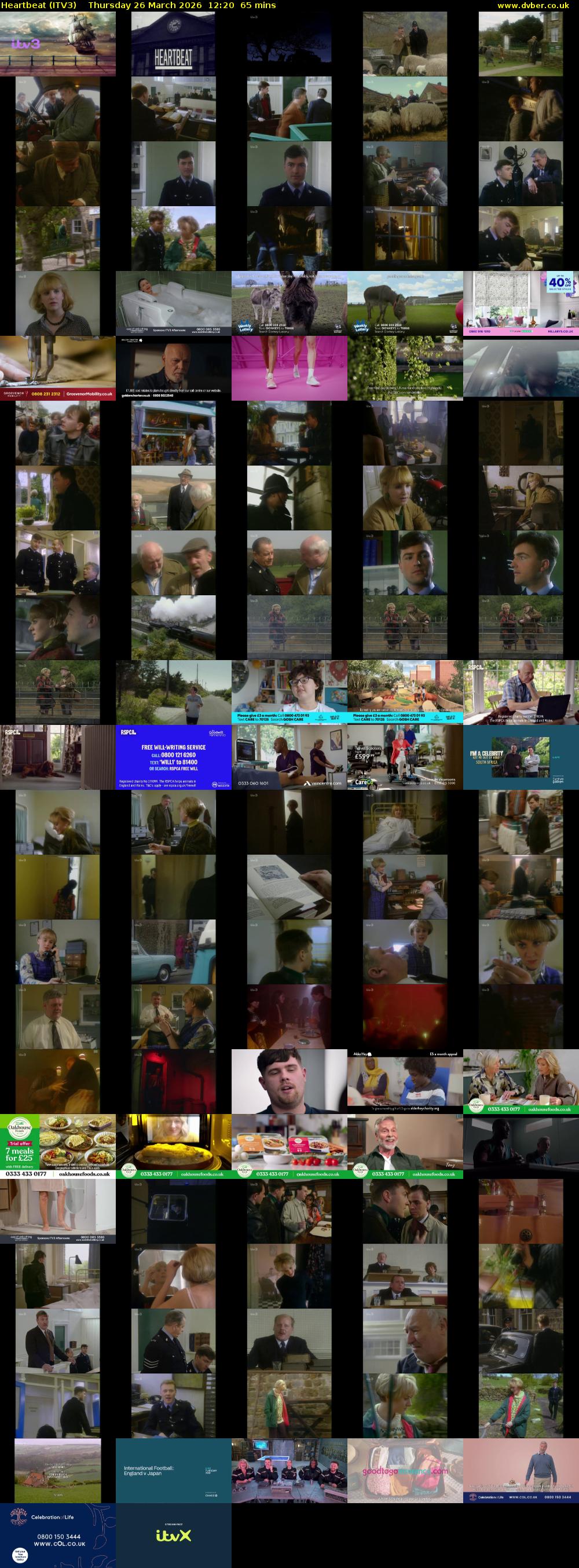 Heartbeat (ITV3) Thursday 26 March 2026 12:20 - 13:25
