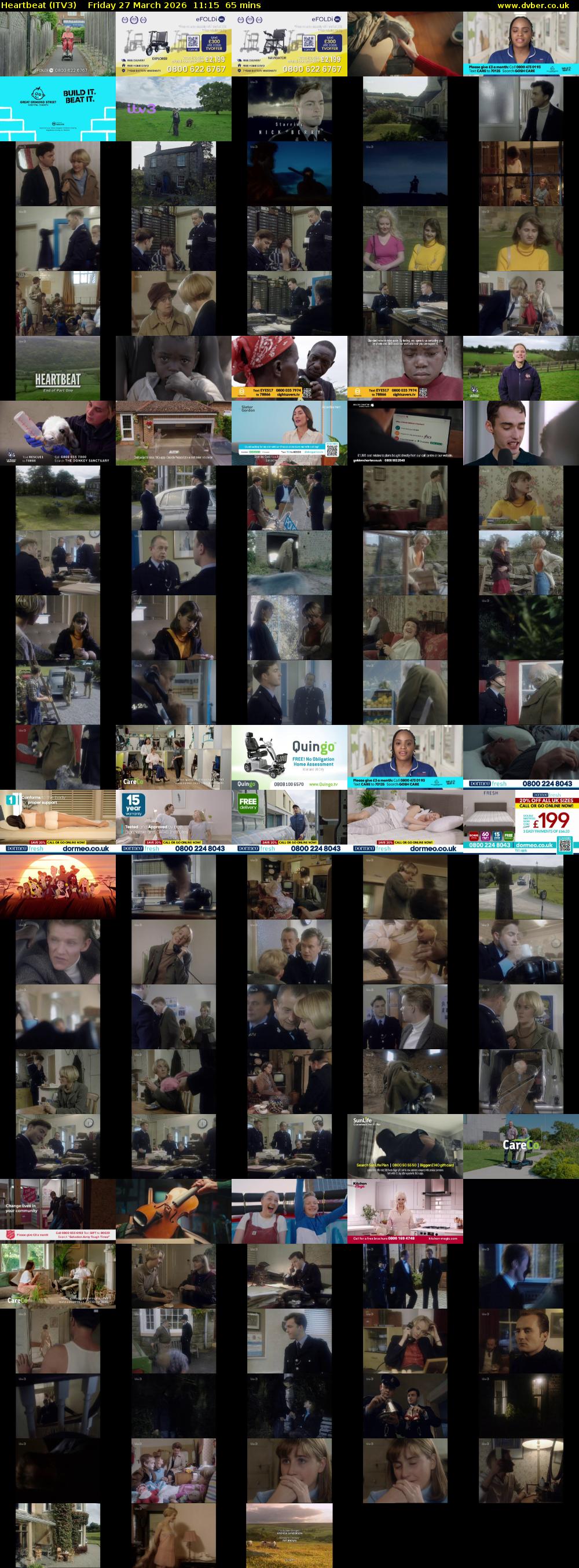 Heartbeat (ITV3) Friday 27 March 2026 11:15 - 12:20