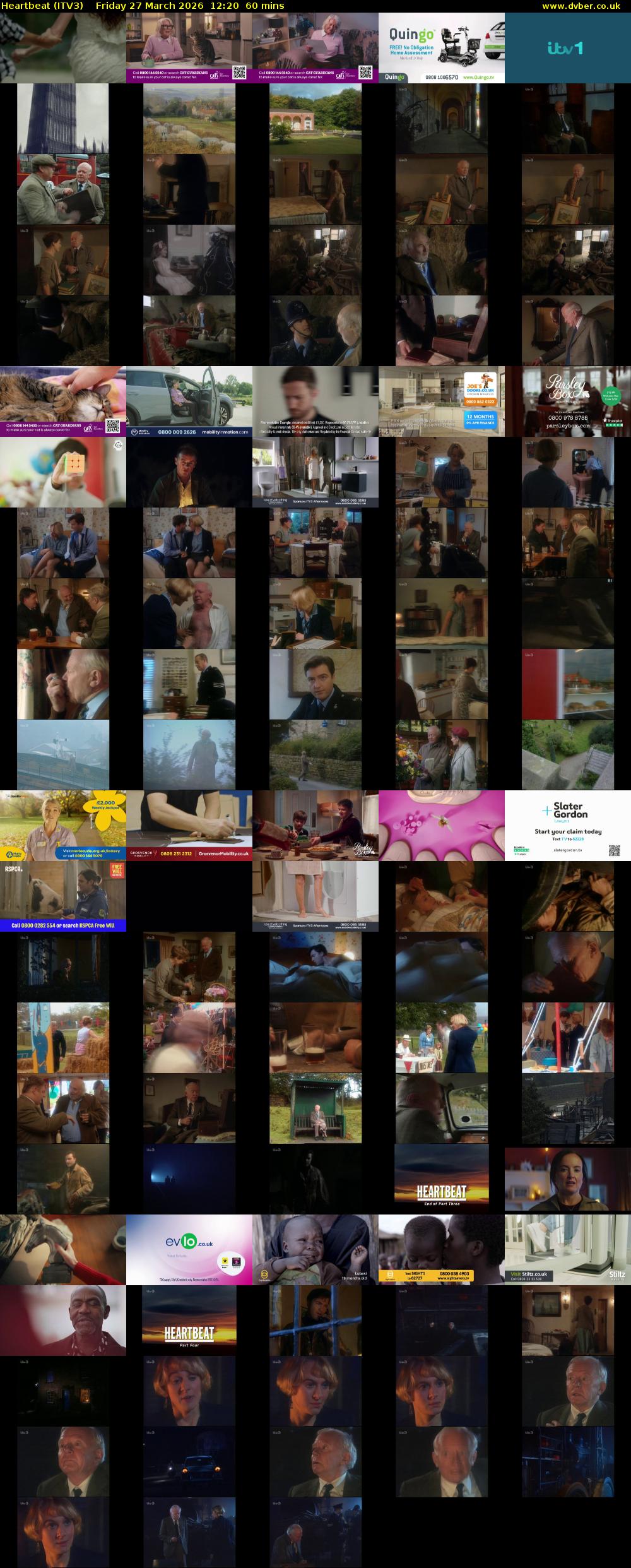 Heartbeat (ITV3) Friday 27 March 2026 12:20 - 13:20