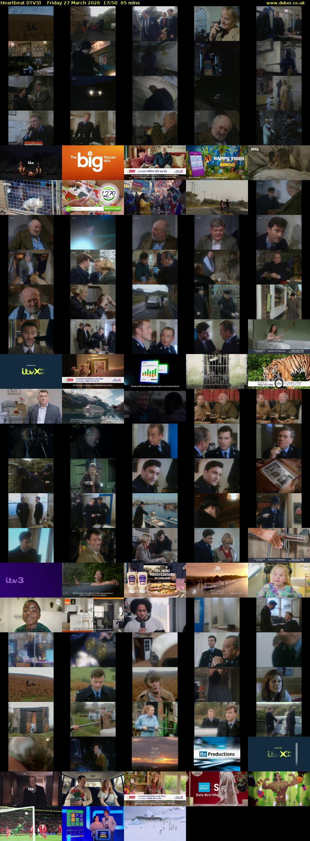 Heartbeat (ITV3) Friday 27 March 2026 17:50 - 18:55