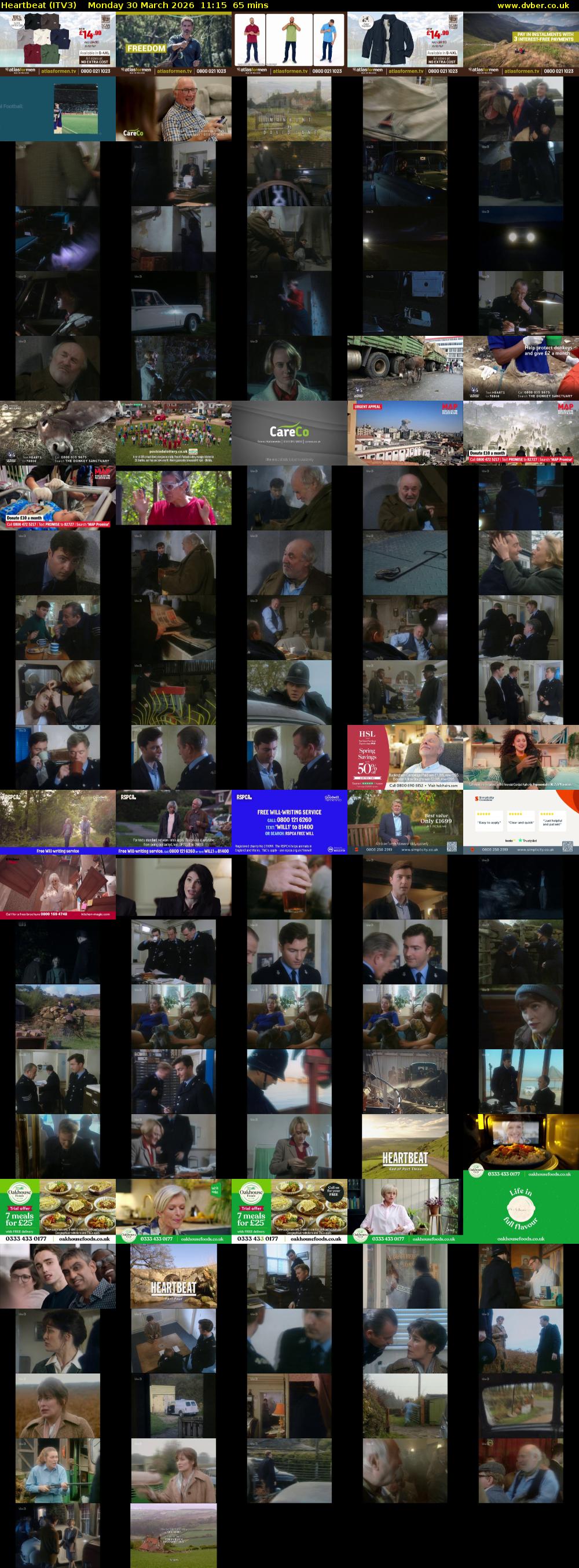 Heartbeat (ITV3) Monday 30 March 2026 11:15 - 12:20