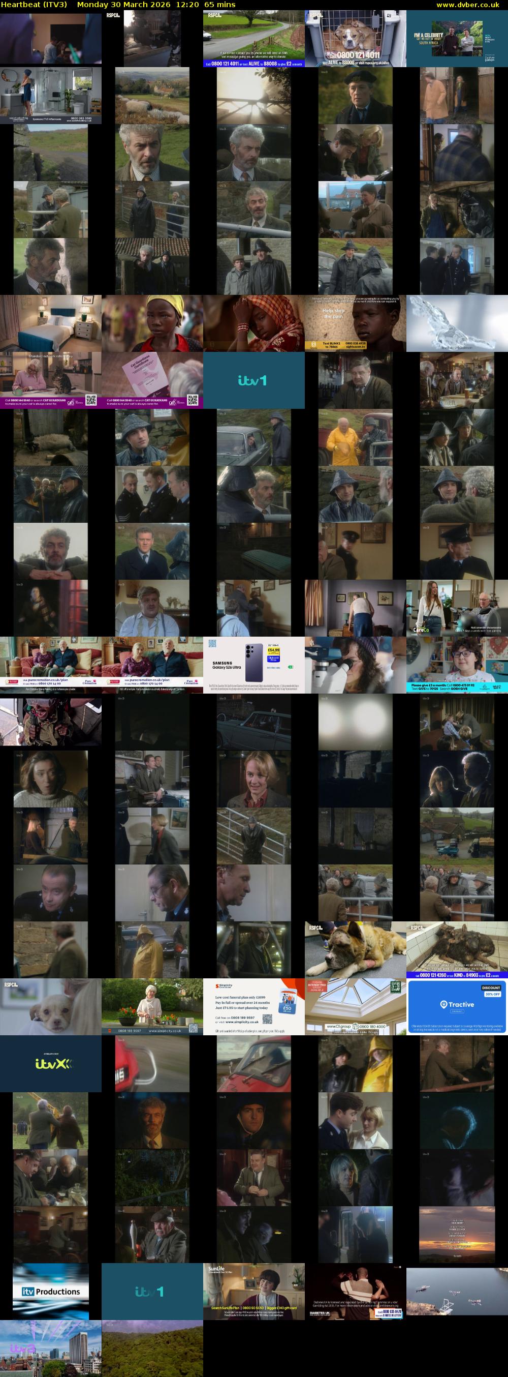 Heartbeat (ITV3) Monday 30 March 2026 12:20 - 13:25