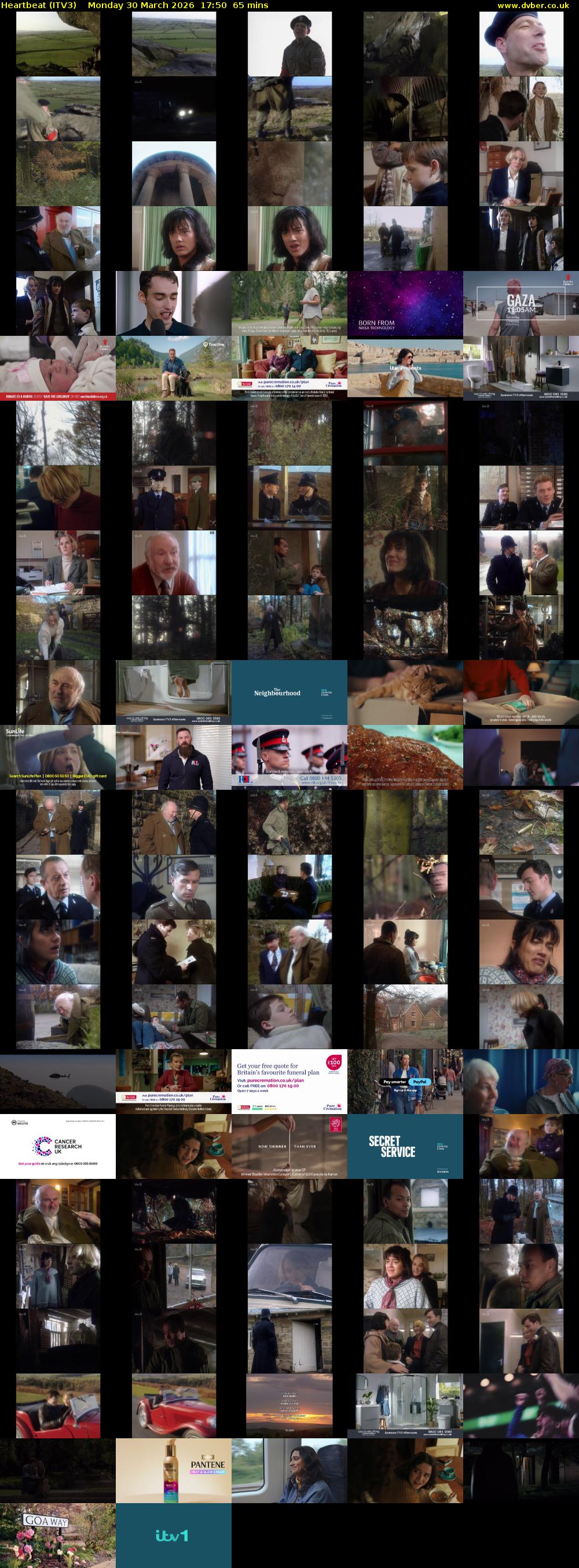 Heartbeat (ITV3) Monday 30 March 2026 17:50 - 18:55