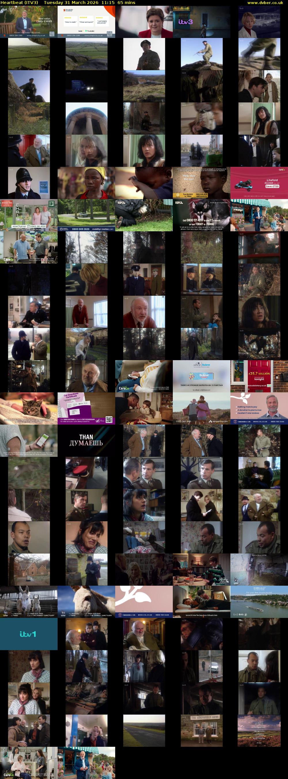 Heartbeat (ITV3) Tuesday 31 March 2026 11:15 - 12:20