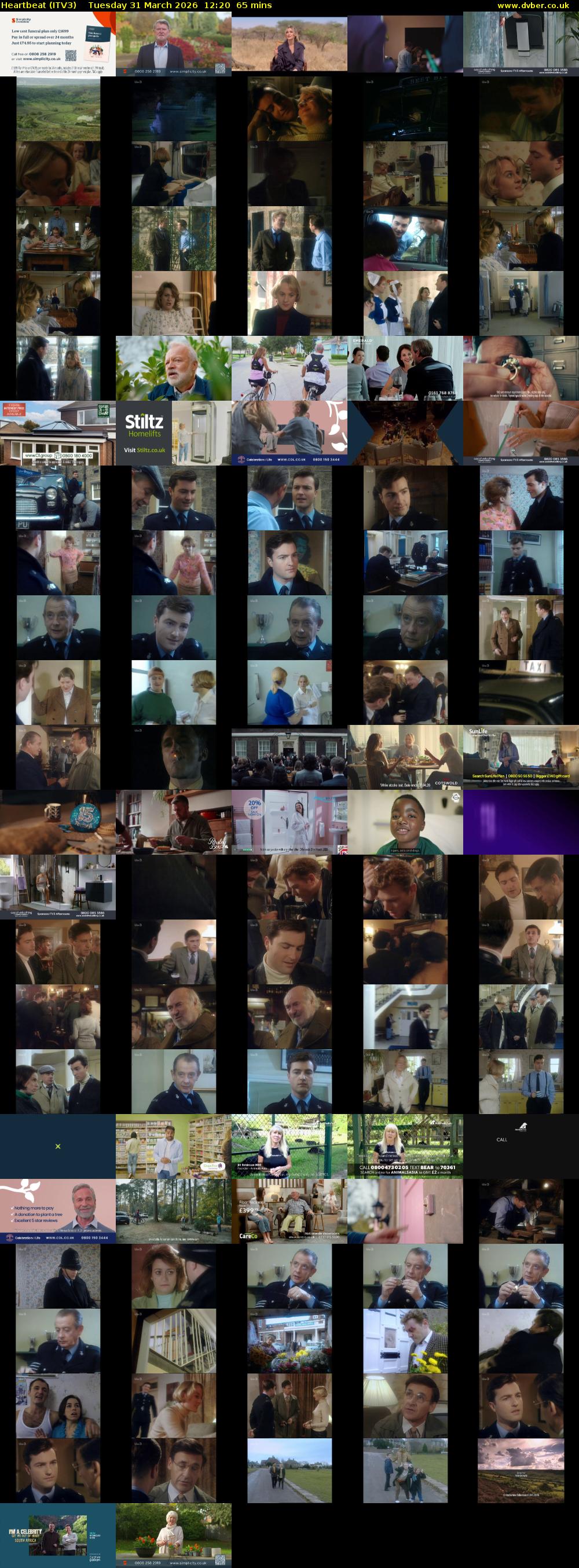 Heartbeat (ITV3) Tuesday 31 March 2026 12:20 - 13:25