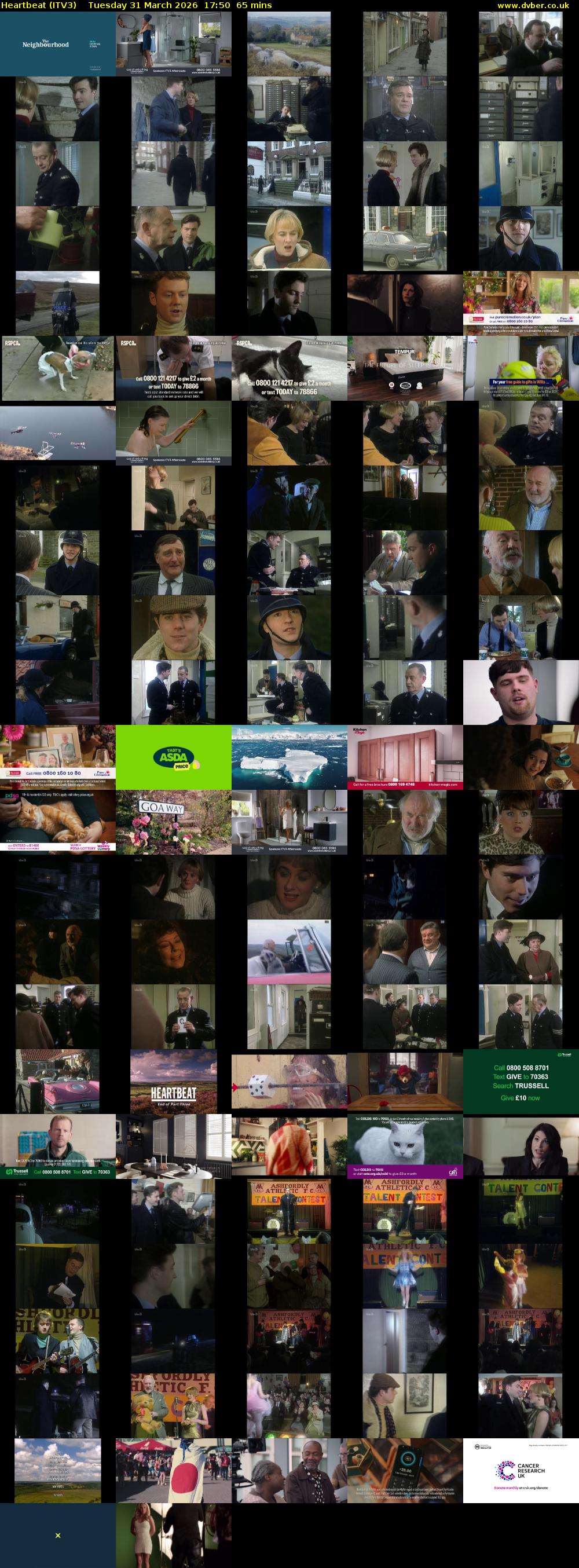 Heartbeat (ITV3) Tuesday 31 March 2026 17:50 - 18:55