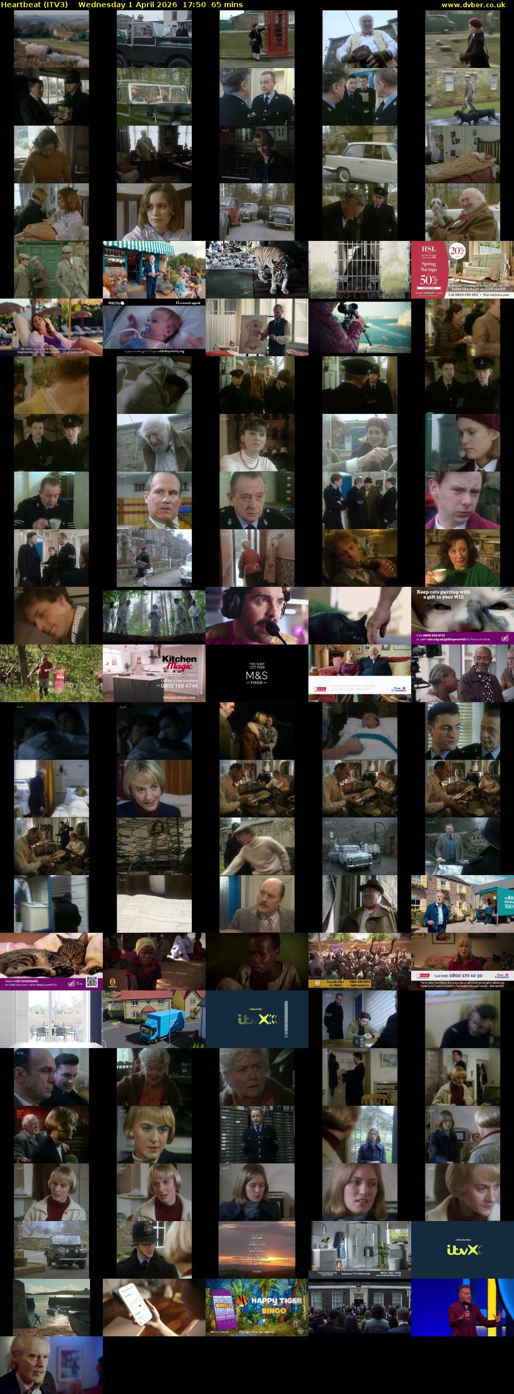 Heartbeat (ITV3) Wednesday 1 April 2026 17:50 - 18:55
