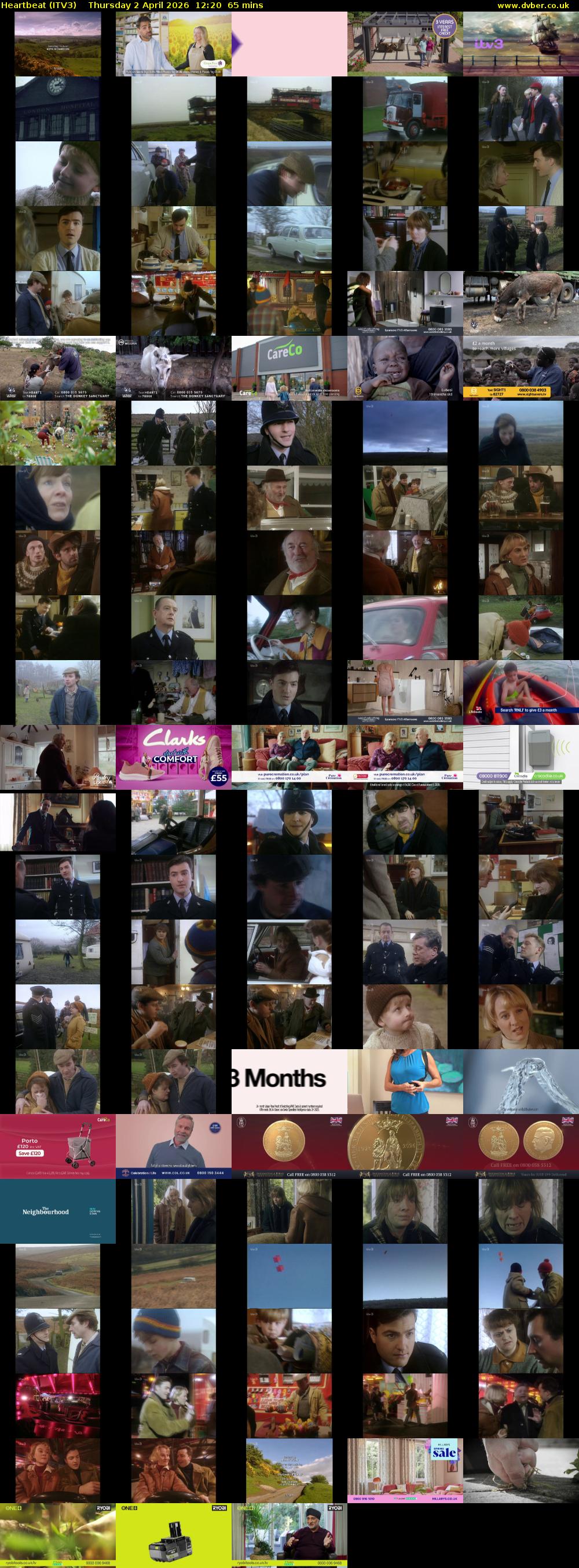 Heartbeat (ITV3) Thursday 2 April 2026 12:20 - 13:25