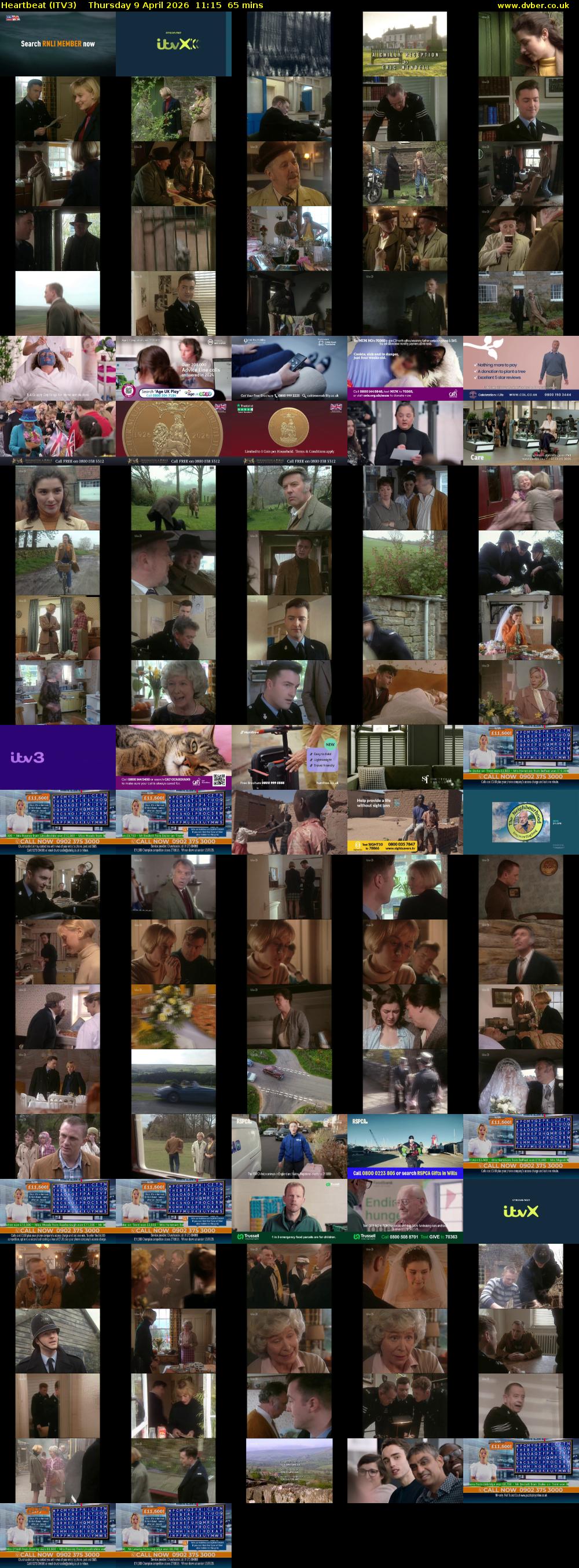 Heartbeat (ITV3) Thursday 9 April 2026 11:15 - 12:20