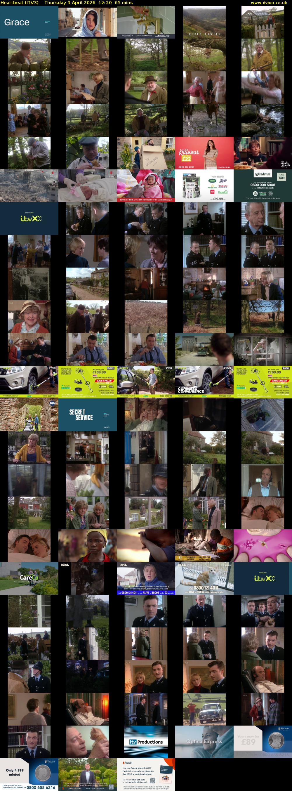 Heartbeat (ITV3) Thursday 9 April 2026 12:20 - 13:25