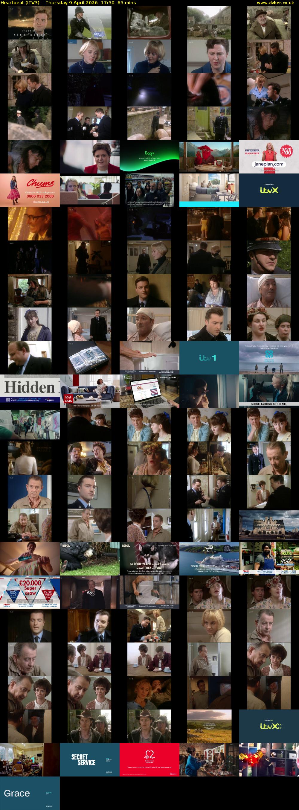 Heartbeat (ITV3) Thursday 9 April 2026 17:50 - 18:55