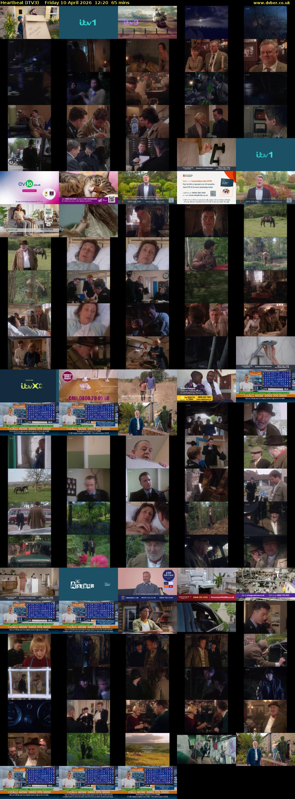 Heartbeat (ITV3) Friday 10 April 2026 12:20 - 13:25