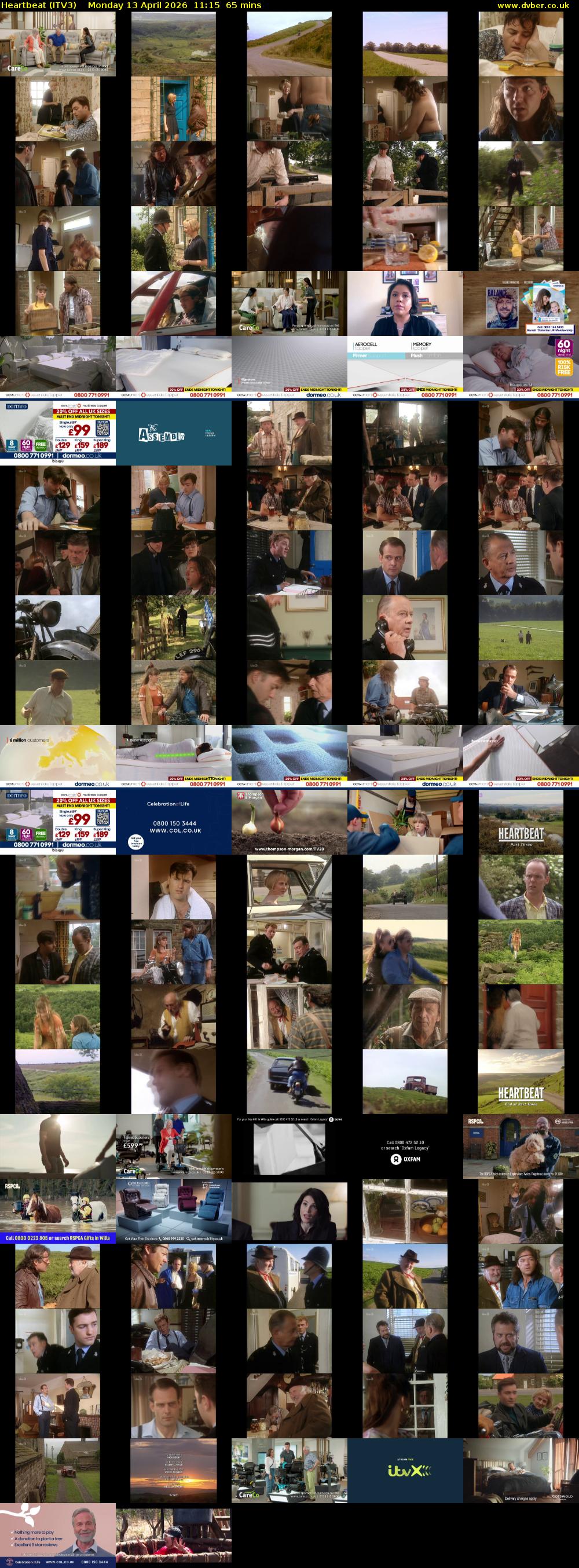 Heartbeat (ITV3) Monday 13 April 2026 11:15 - 12:20
