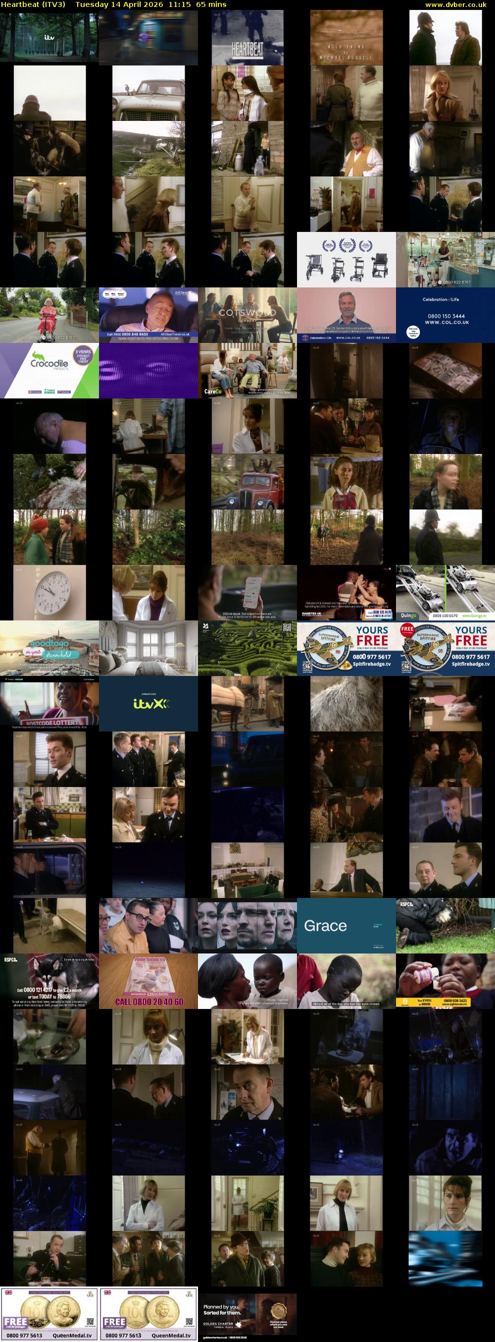 Heartbeat (ITV3) Tuesday 14 April 2026 11:15 - 12:20