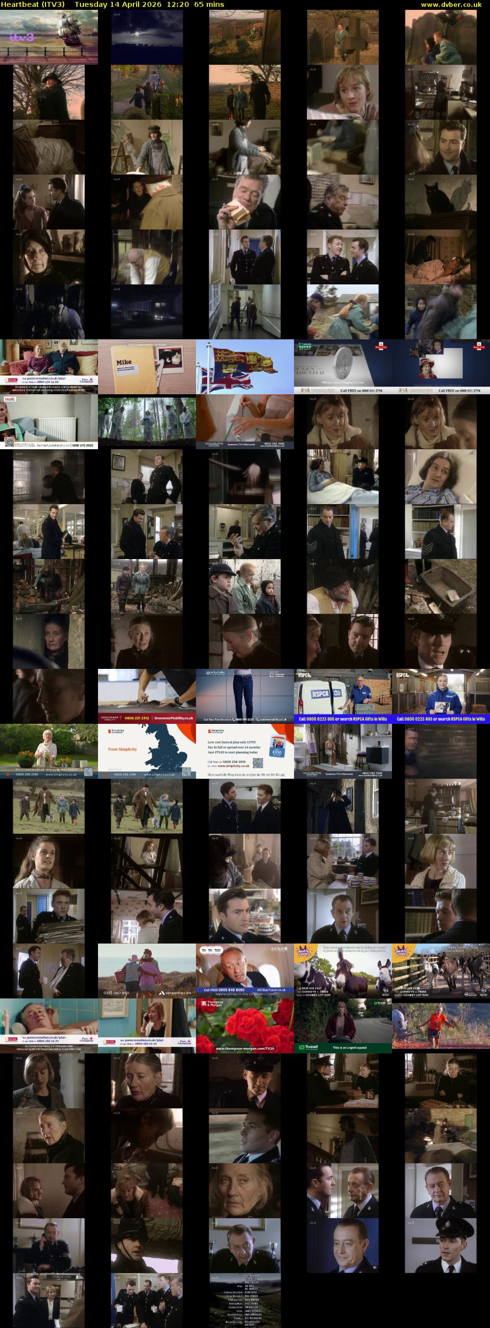 Heartbeat (ITV3) Tuesday 14 April 2026 12:20 - 13:25