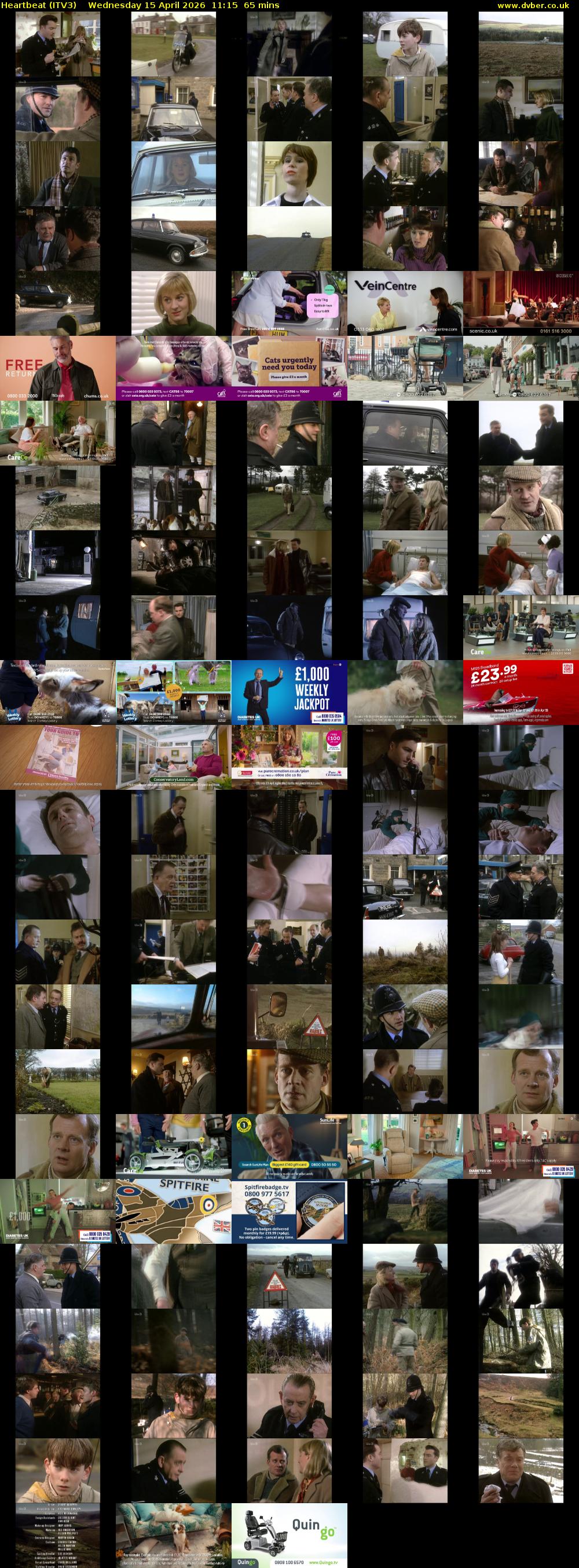 Heartbeat (ITV3) Wednesday 15 April 2026 11:15 - 12:20