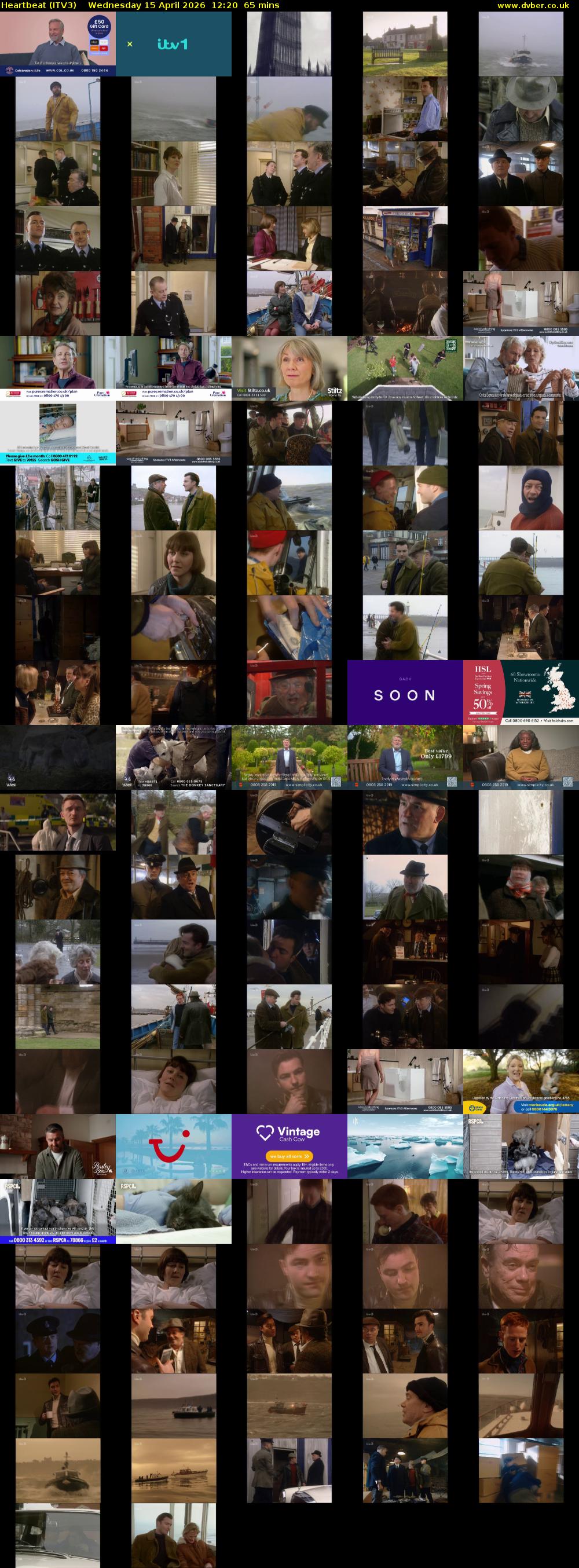 Heartbeat (ITV3) Wednesday 15 April 2026 12:20 - 13:25