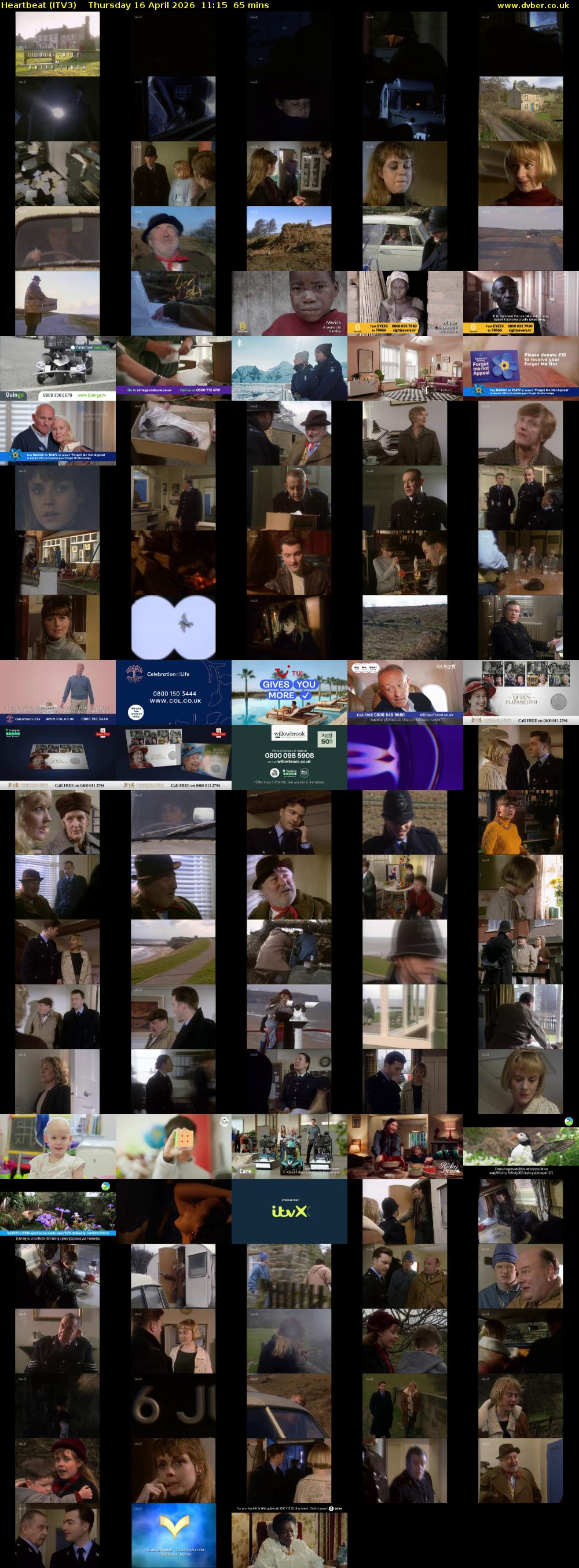 Heartbeat (ITV3) Thursday 16 April 2026 11:15 - 12:20