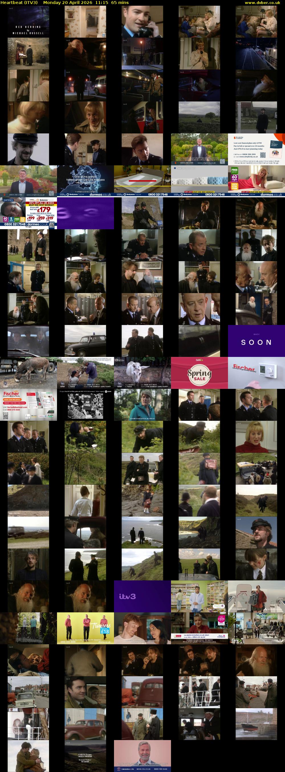 Heartbeat (ITV3) Monday 20 April 2026 11:15 - 12:20