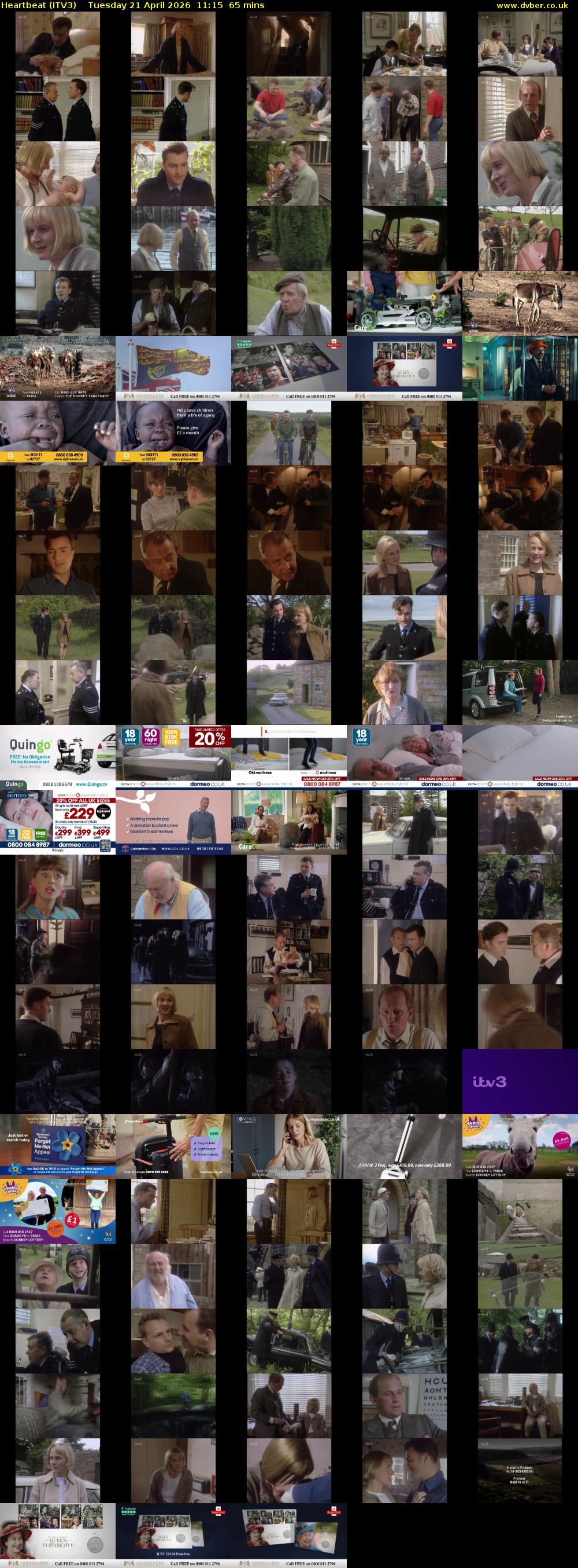 Heartbeat (ITV3) Tuesday 21 April 2026 11:15 - 12:20