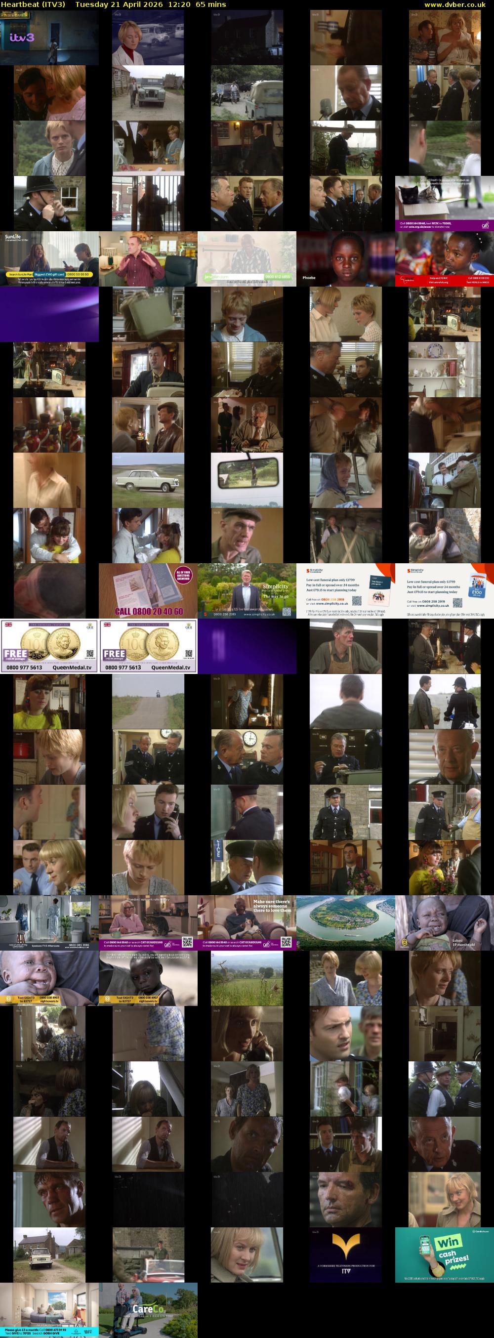 Heartbeat (ITV3) Tuesday 21 April 2026 12:20 - 13:25