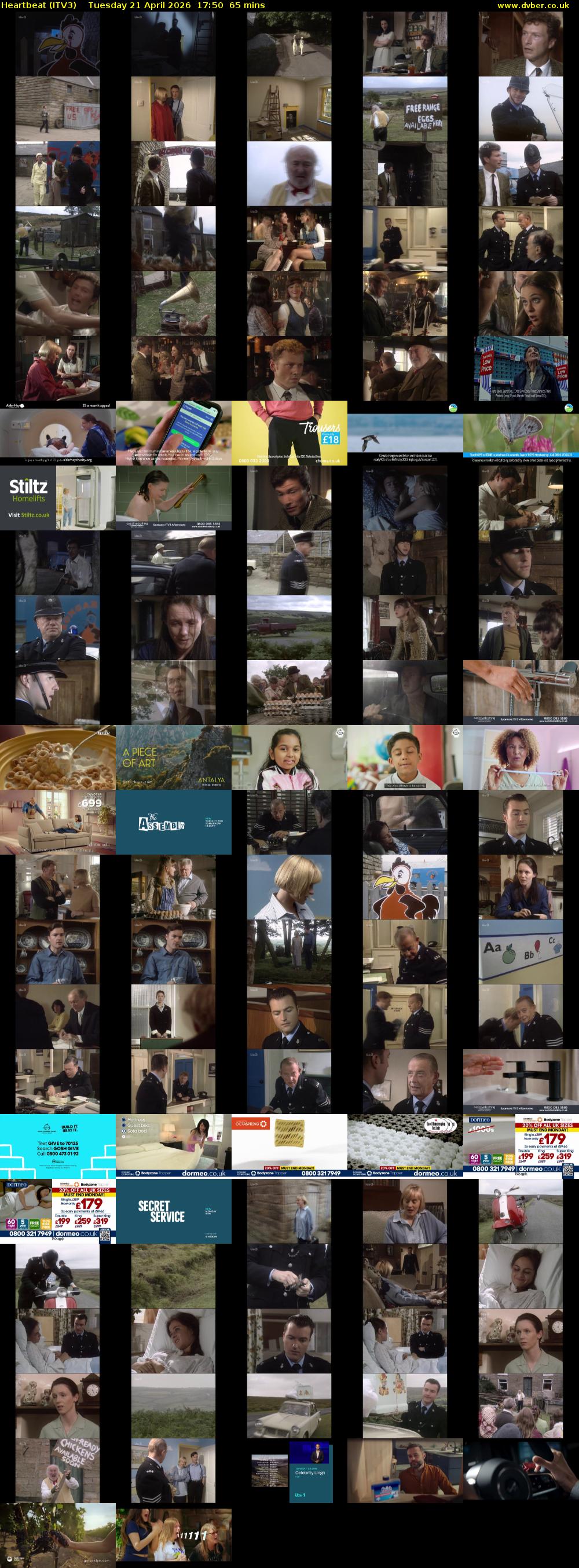 Heartbeat (ITV3) Tuesday 21 April 2026 17:50 - 18:55