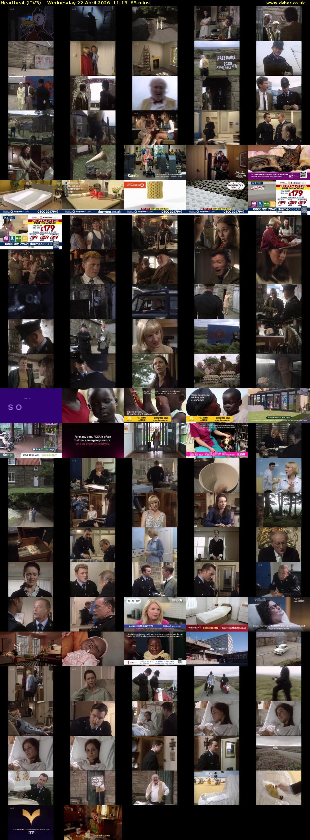 Heartbeat (ITV3) Wednesday 22 April 2026 11:15 - 12:20