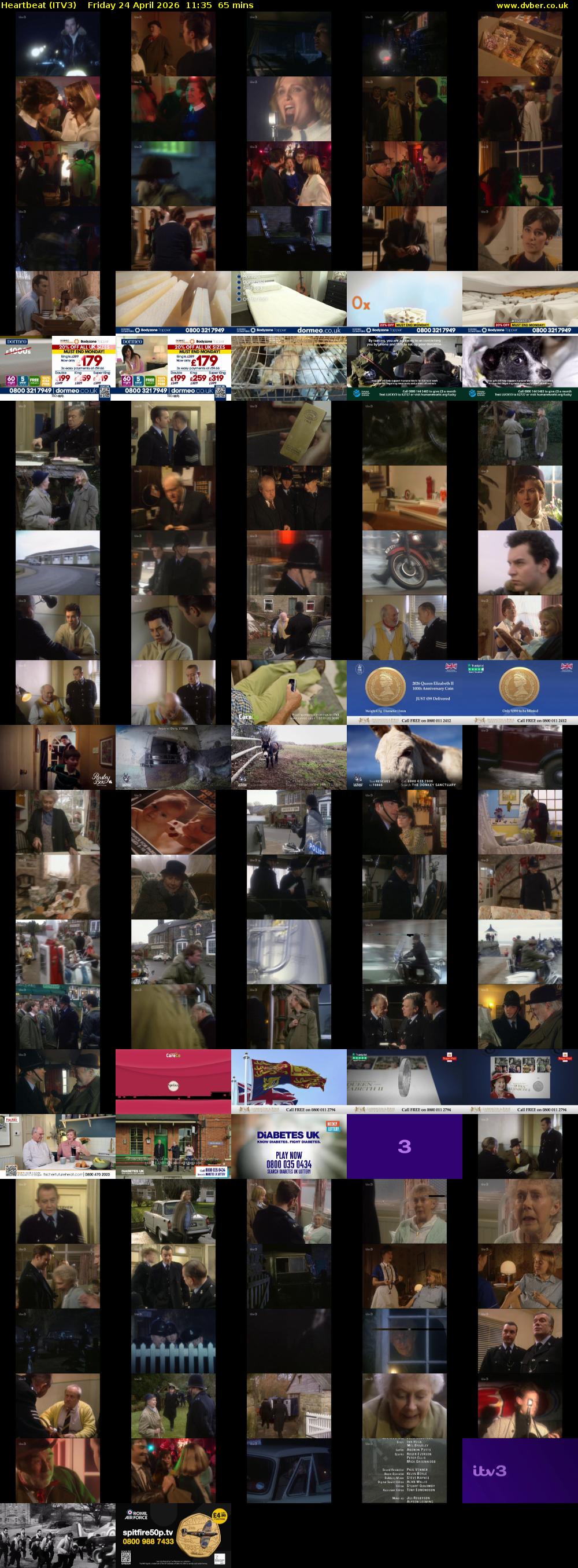 Heartbeat (ITV3) Friday 24 April 2026 11:35 - 12:40
