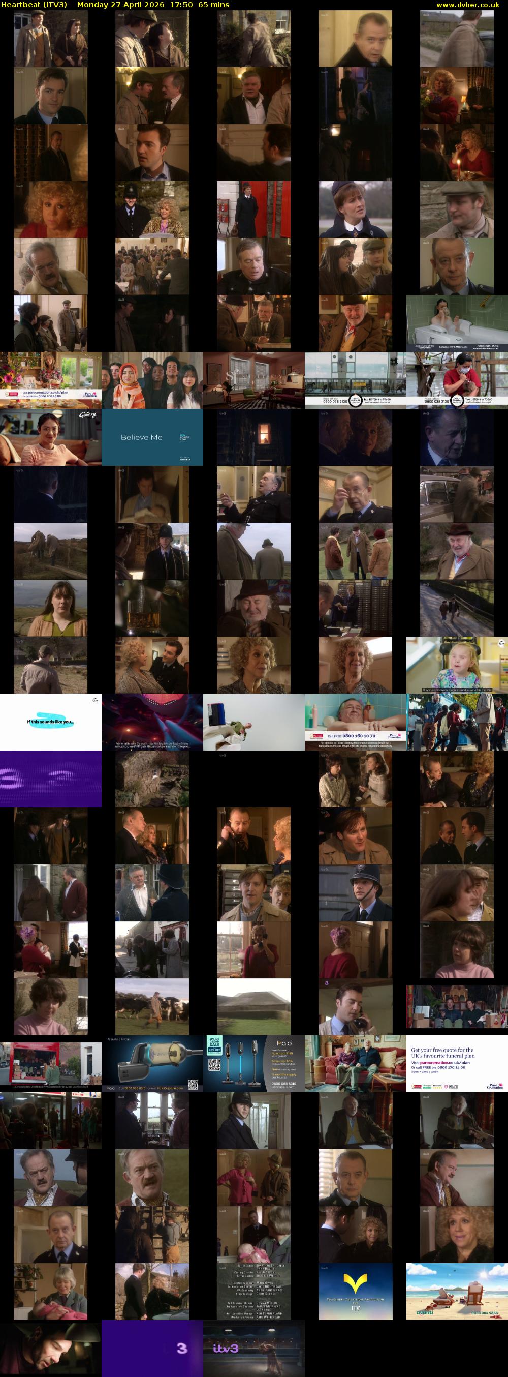 Heartbeat (ITV3) Monday 27 April 2026 17:50 - 18:55