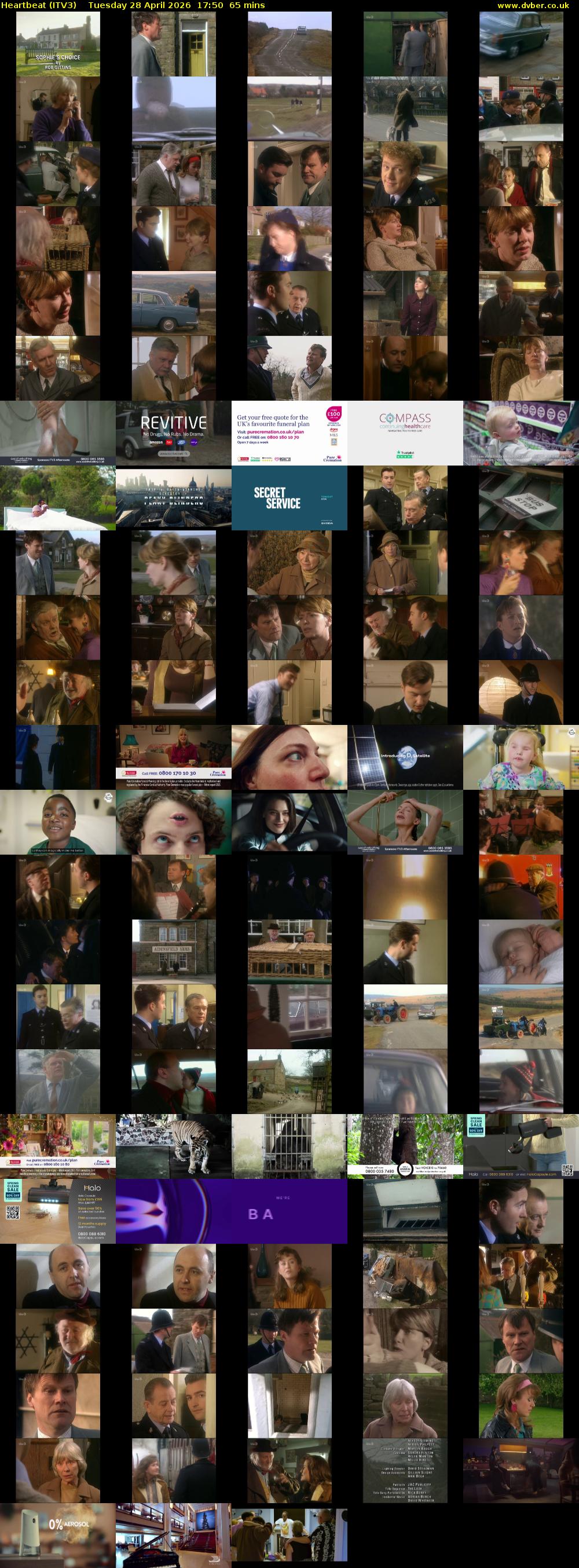 Heartbeat (ITV3) Tuesday 28 April 2026 17:50 - 18:55