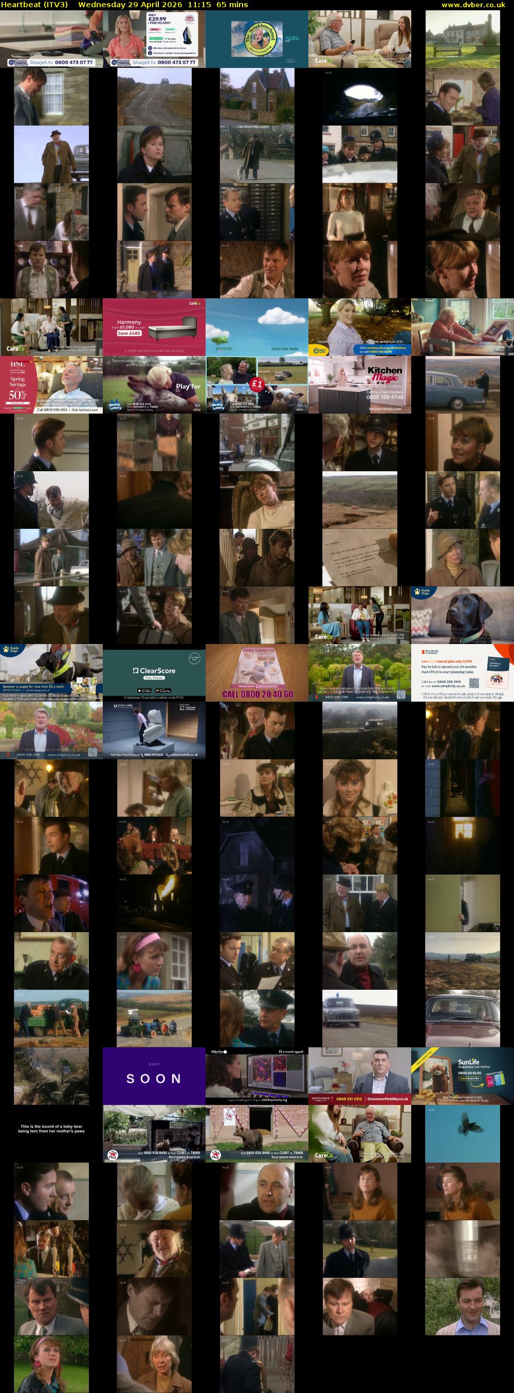 Heartbeat (ITV3) Wednesday 29 April 2026 11:15 - 12:20
