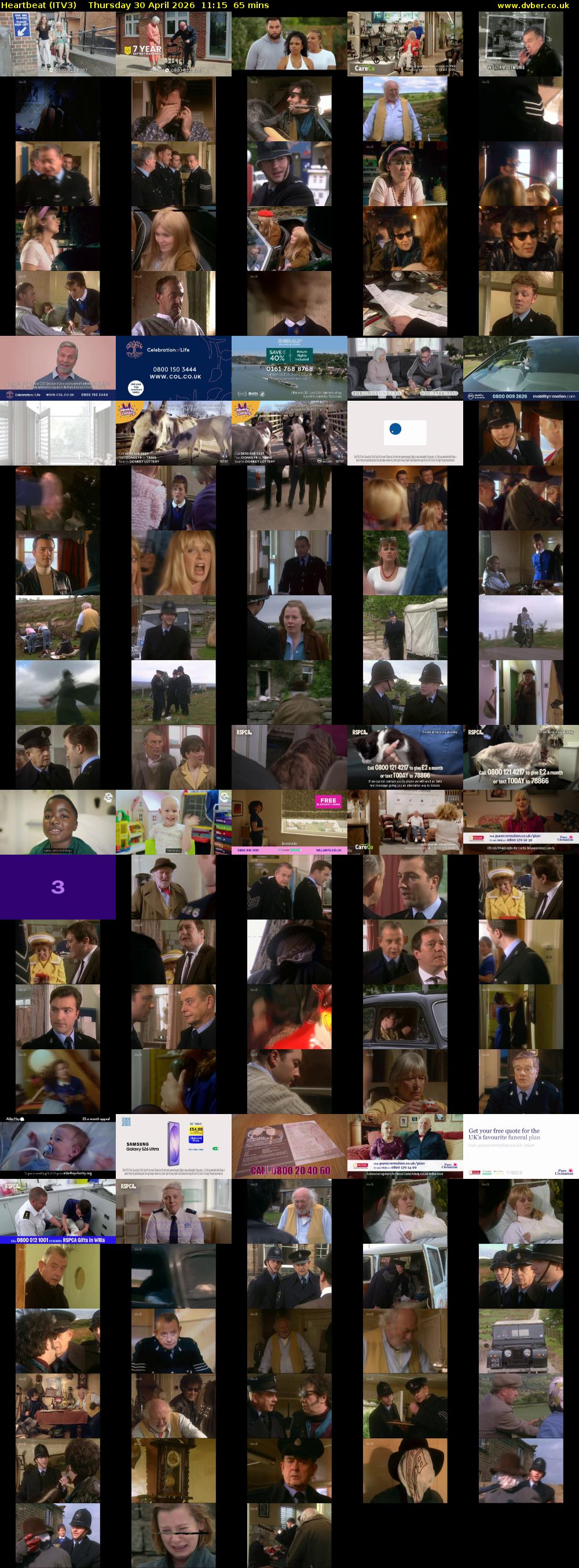 Heartbeat (ITV3) Thursday 30 April 2026 11:15 - 12:20