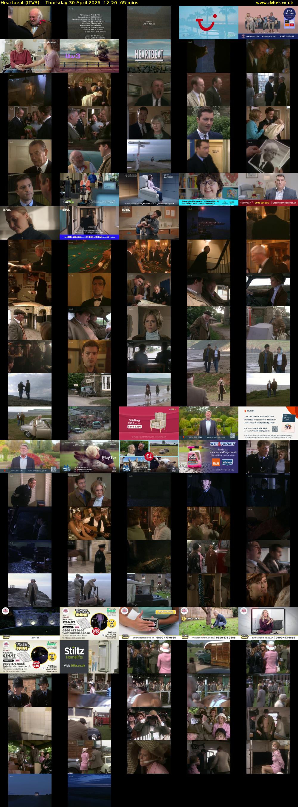 Heartbeat (ITV3) Thursday 30 April 2026 12:20 - 13:25