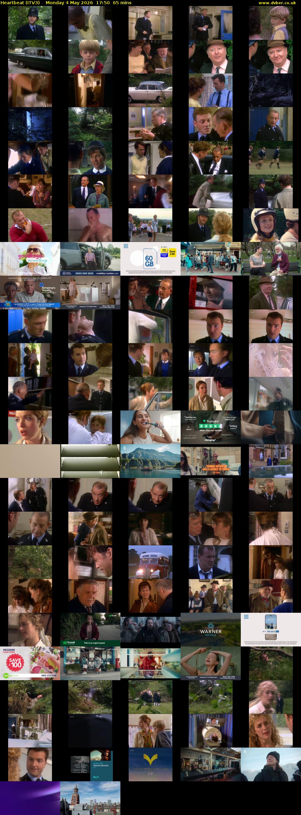 Heartbeat (ITV3) Monday 4 May 2026 17:50 - 18:55