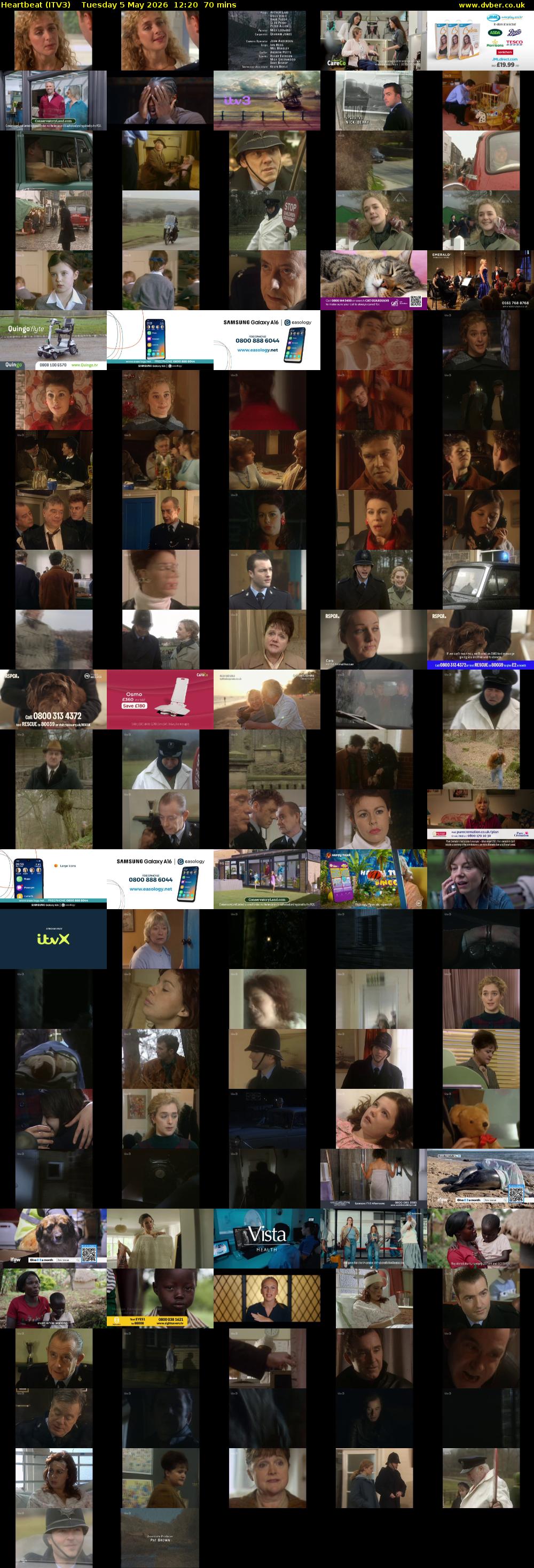 Heartbeat (ITV3) Tuesday 5 May 2026 12:20 - 13:30