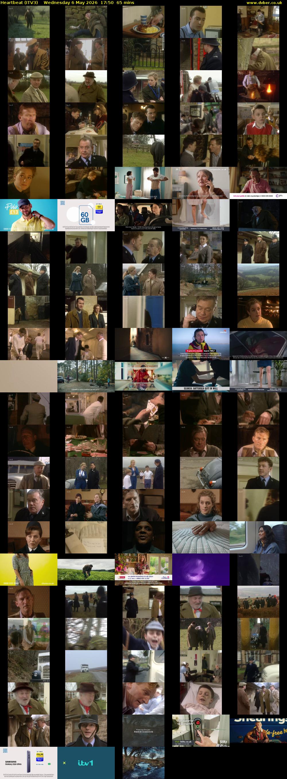 Heartbeat (ITV3) Wednesday 6 May 2026 17:50 - 18:55