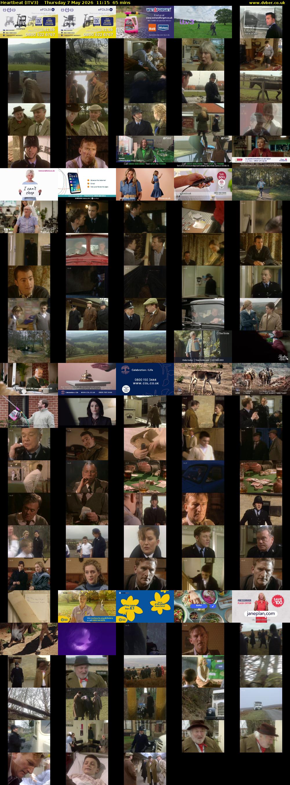 Heartbeat (ITV3) Thursday 7 May 2026 11:15 - 12:20