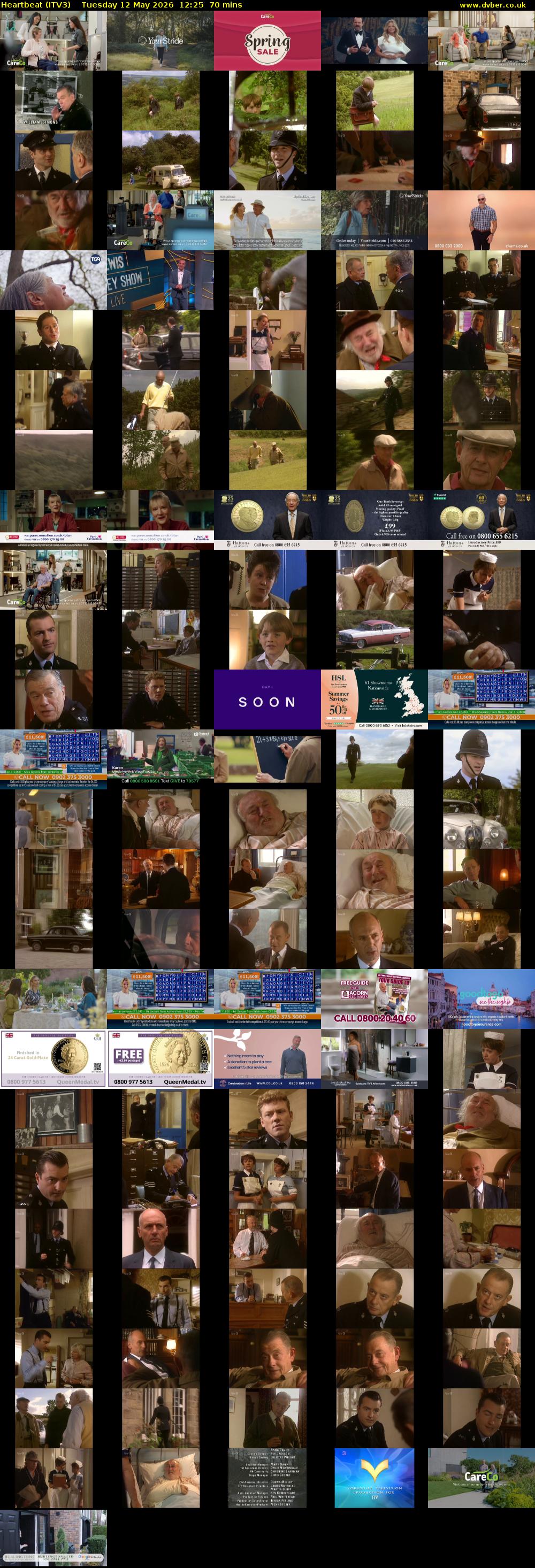 Heartbeat (ITV3) Tuesday 12 May 2026 12:25 - 13:35