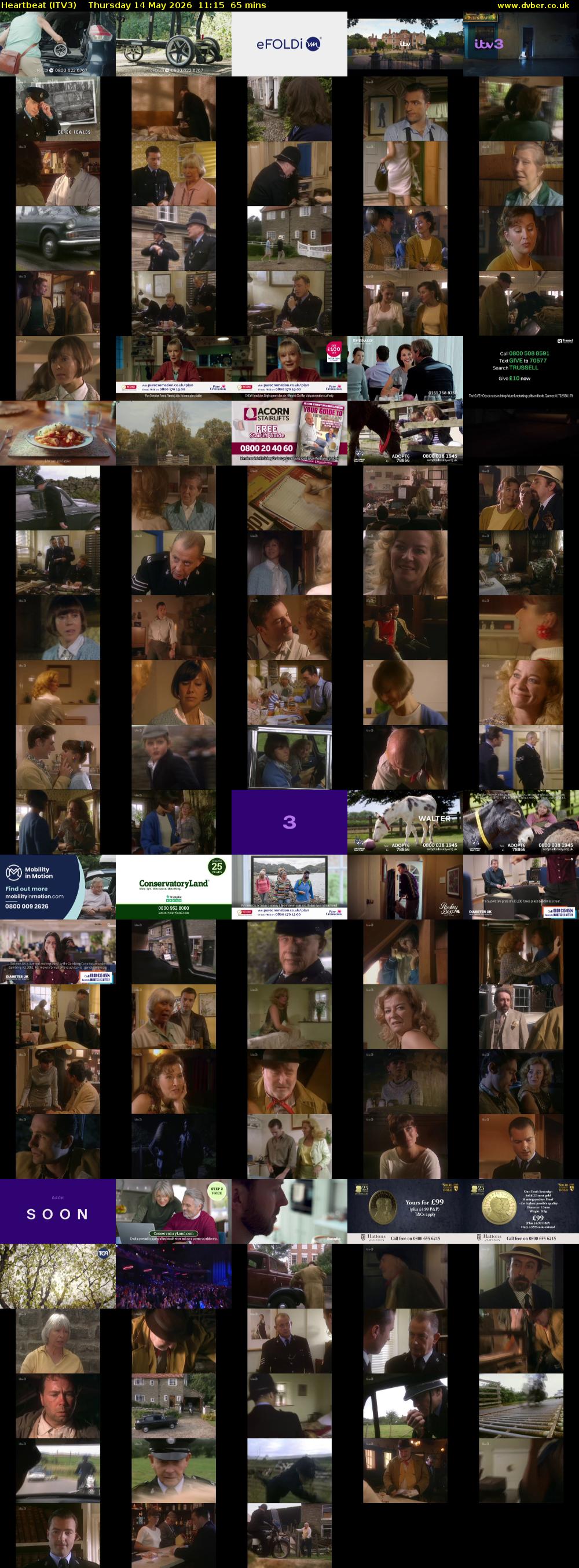 Heartbeat (ITV3) Thursday 14 May 2026 11:15 - 12:20