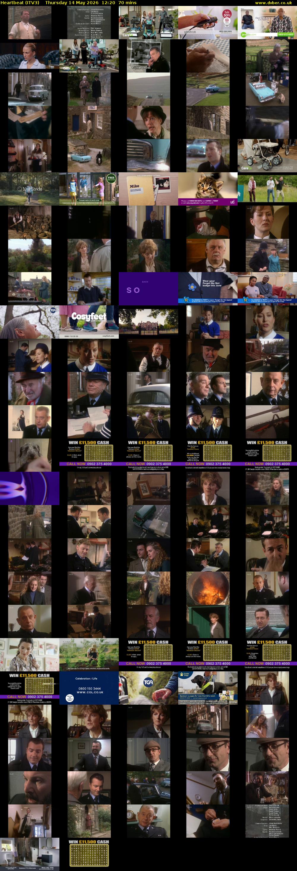 Heartbeat (ITV3) Thursday 14 May 2026 12:20 - 13:30
