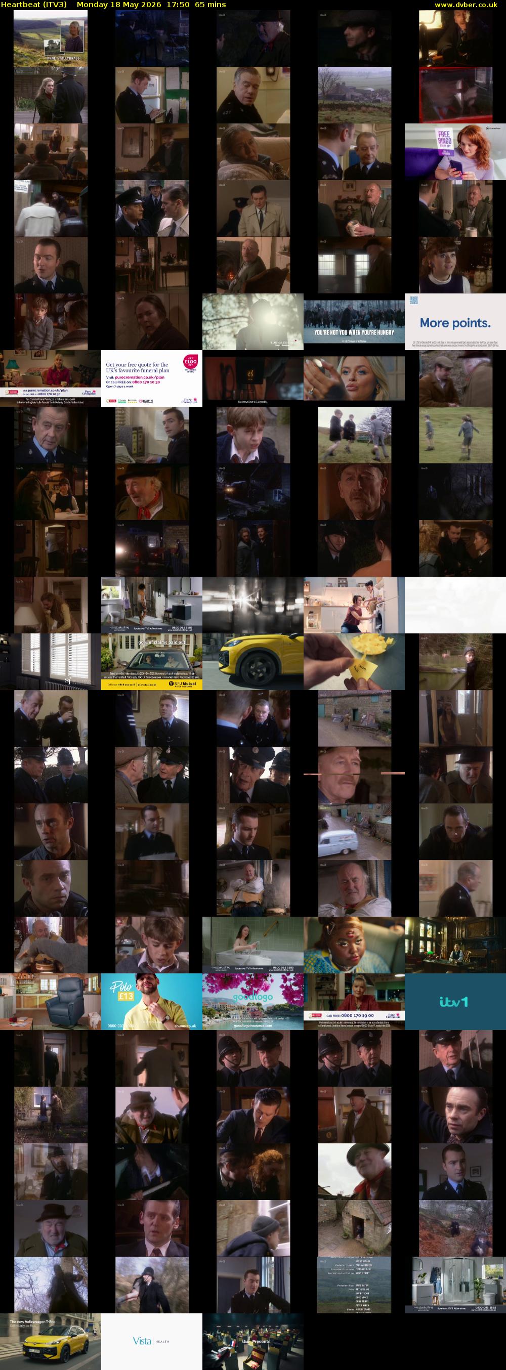 Heartbeat (ITV3) Monday 18 May 2026 17:50 - 18:55