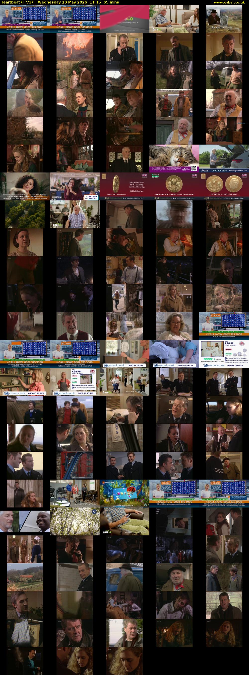 Heartbeat (ITV3) Wednesday 20 May 2026 11:15 - 12:20