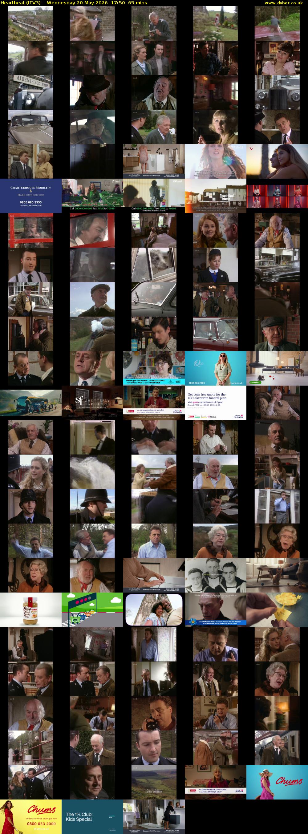 Heartbeat (ITV3) Wednesday 20 May 2026 17:50 - 18:55