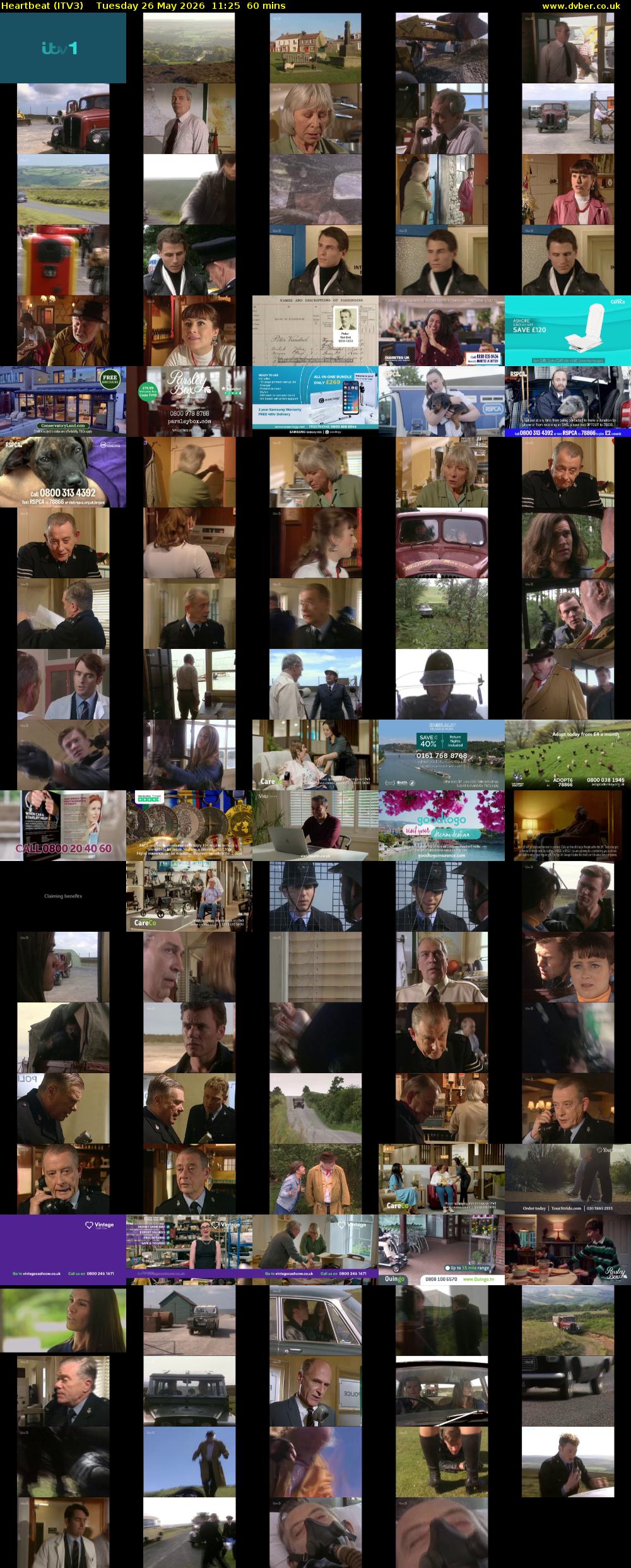 Heartbeat (ITV3) Tuesday 26 May 2026 11:25 - 12:25