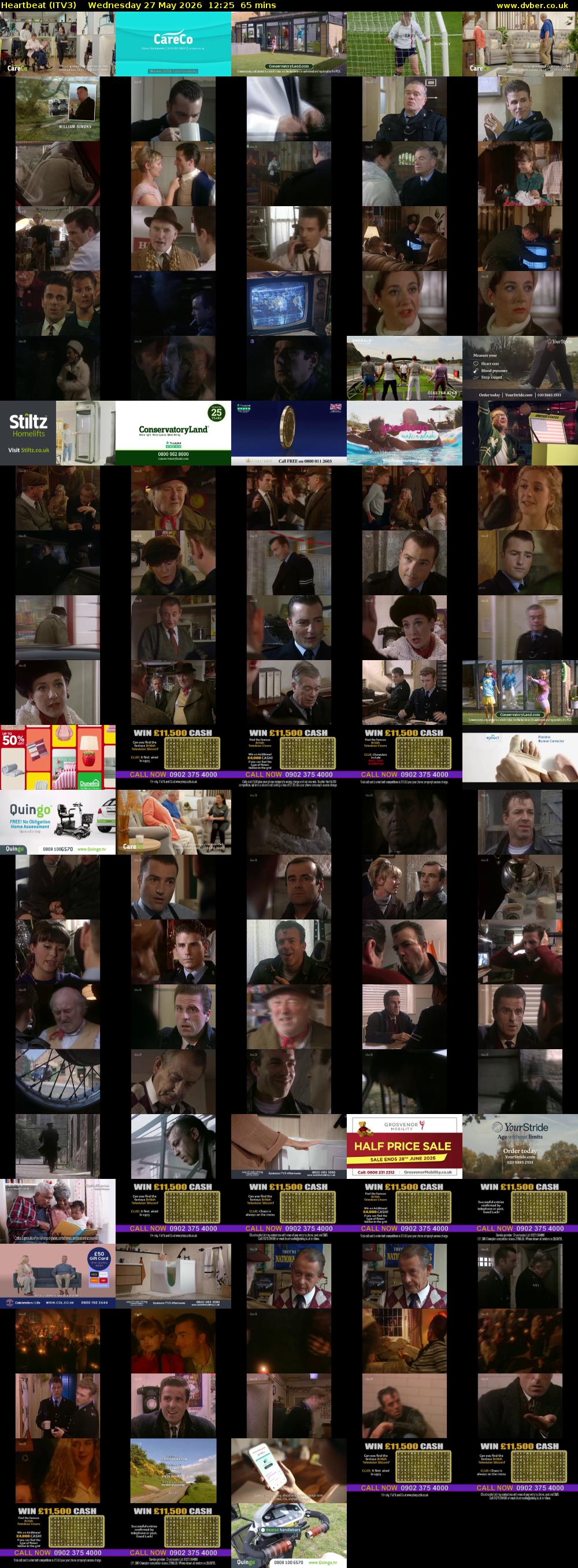 Heartbeat (ITV3) Wednesday 27 May 2026 12:25 - 13:30